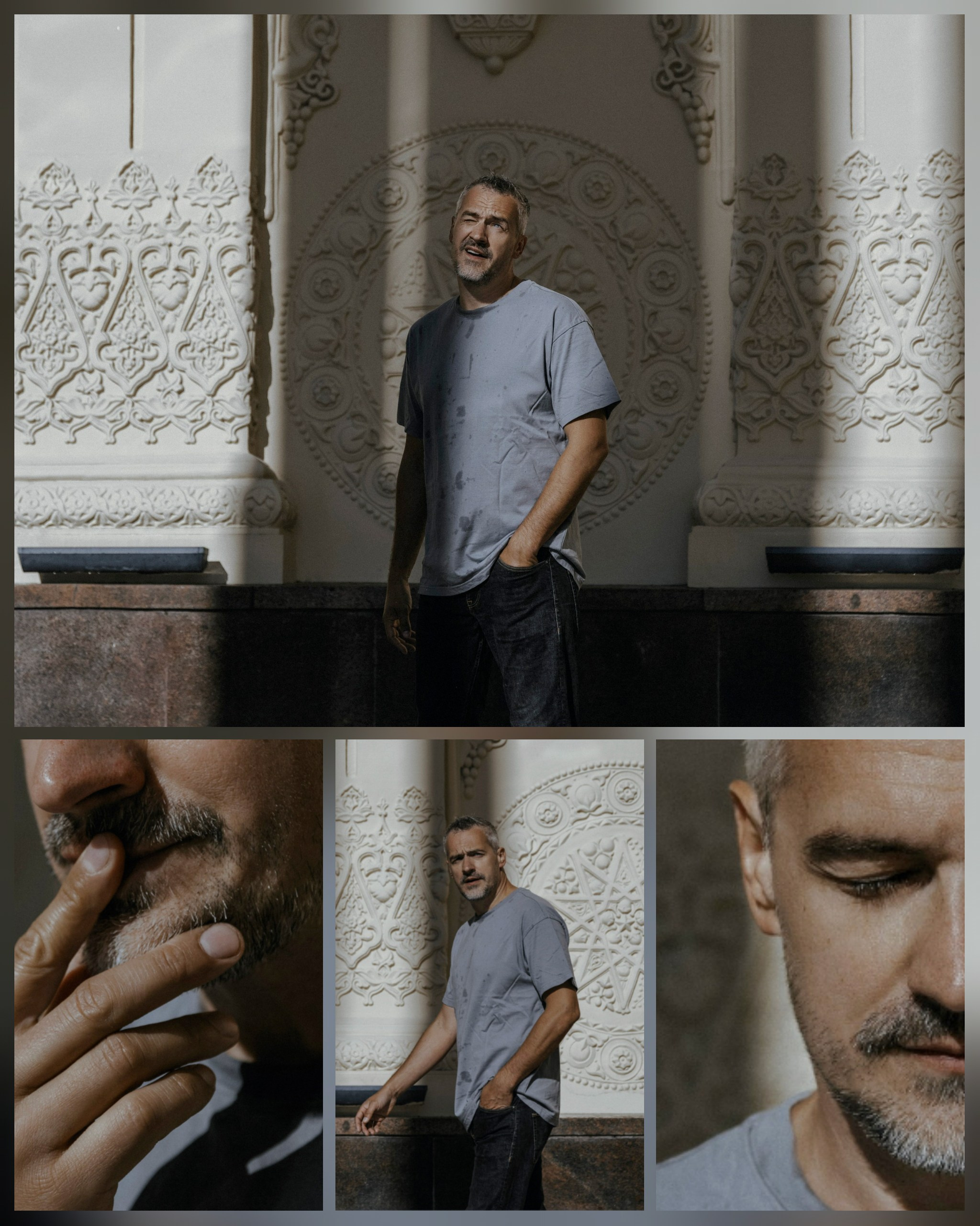 портрет мужчины в солнечную погоду