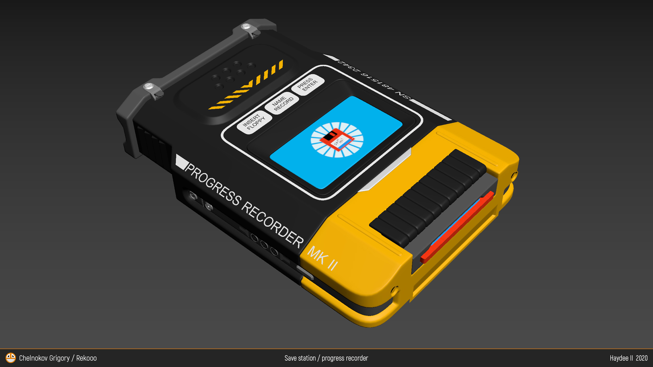 SaveStation and floppy. Personal 3D Artist website