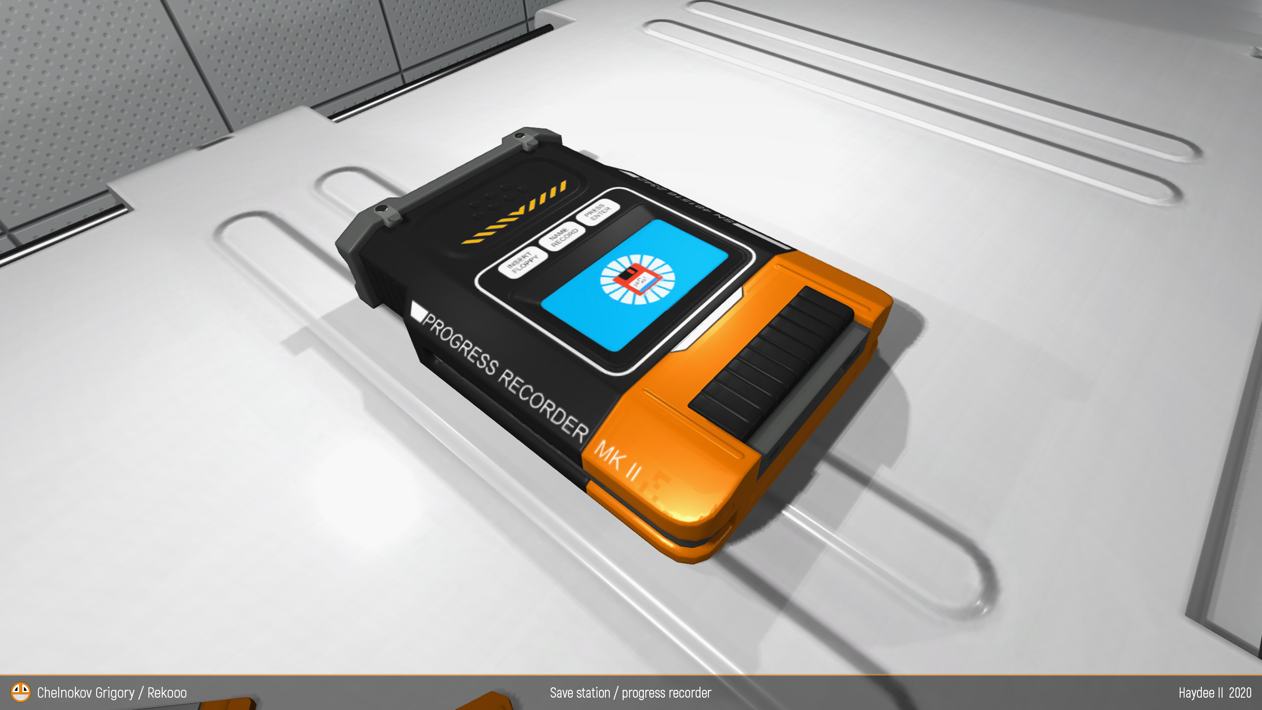 SaveStation and floppy. Personal 3D Artist website