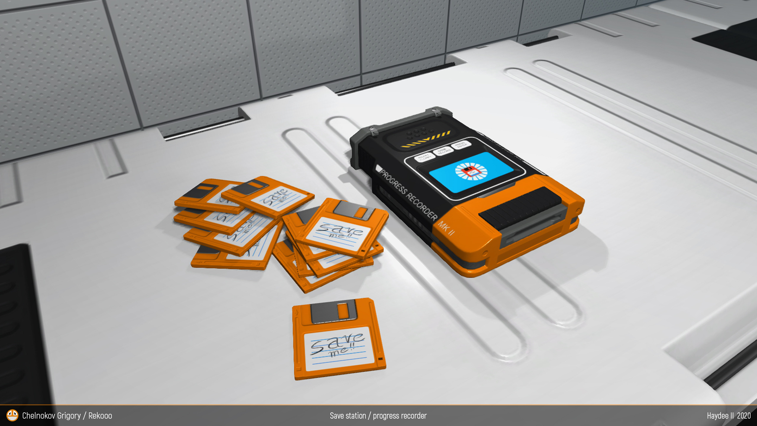 SaveStation and floppy. Personal 3D Artist website