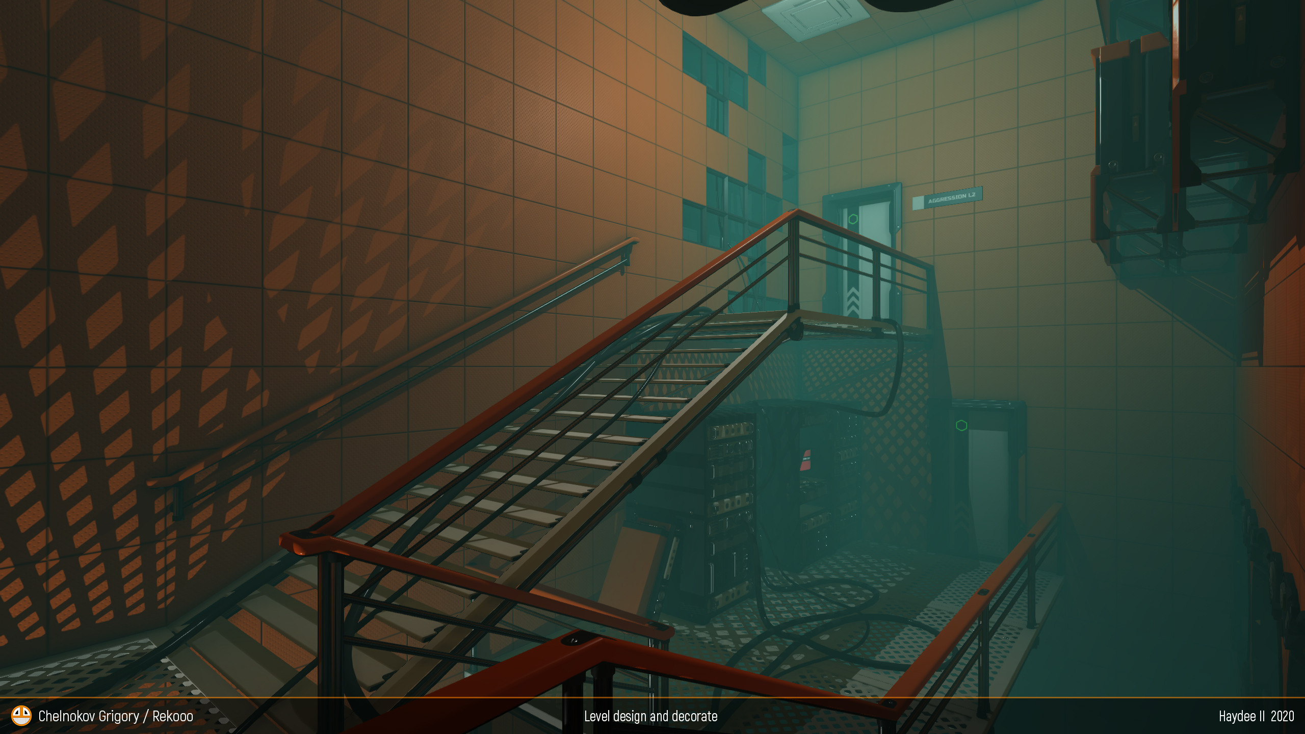 Level DownstairsEng. Персональный сайт 3D Artist'a с расширенными возможностями