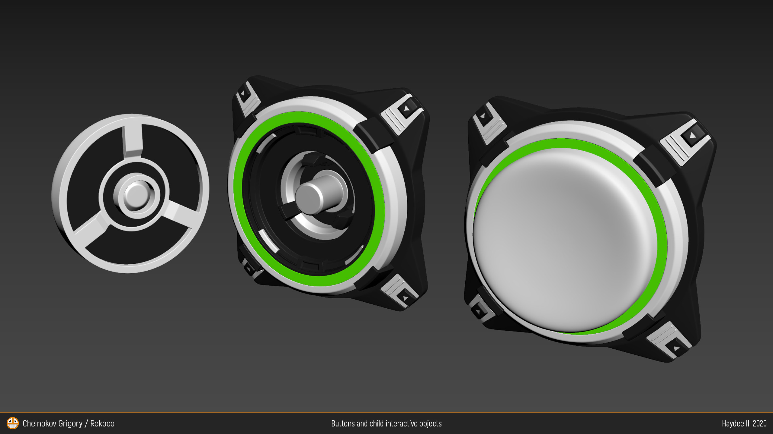 Buttons and chield. Персональный сайт 3D Artist'a с расширенными возможностями