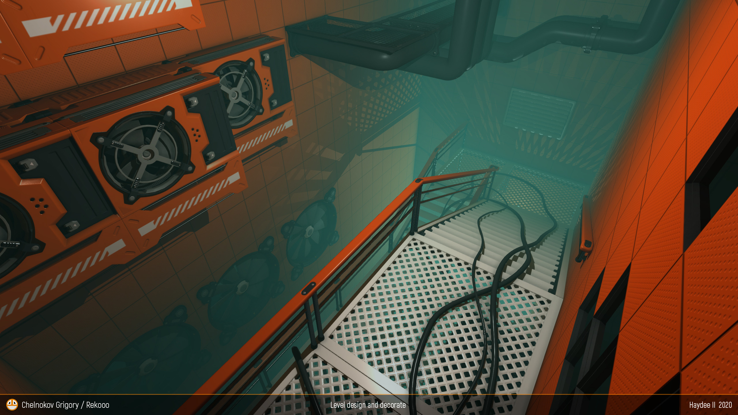 Level DownstairsEng. Персональный сайт 3D Artist'a с расширенными возможностями