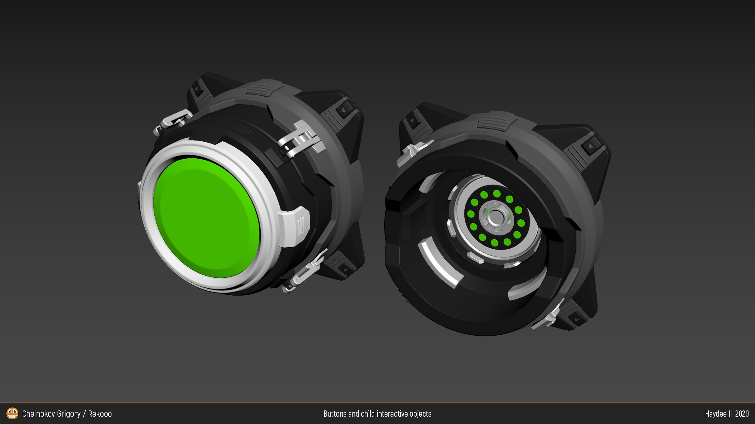 Buttons and chield. Персональный сайт 3D Artist'a с расширенными возможностями