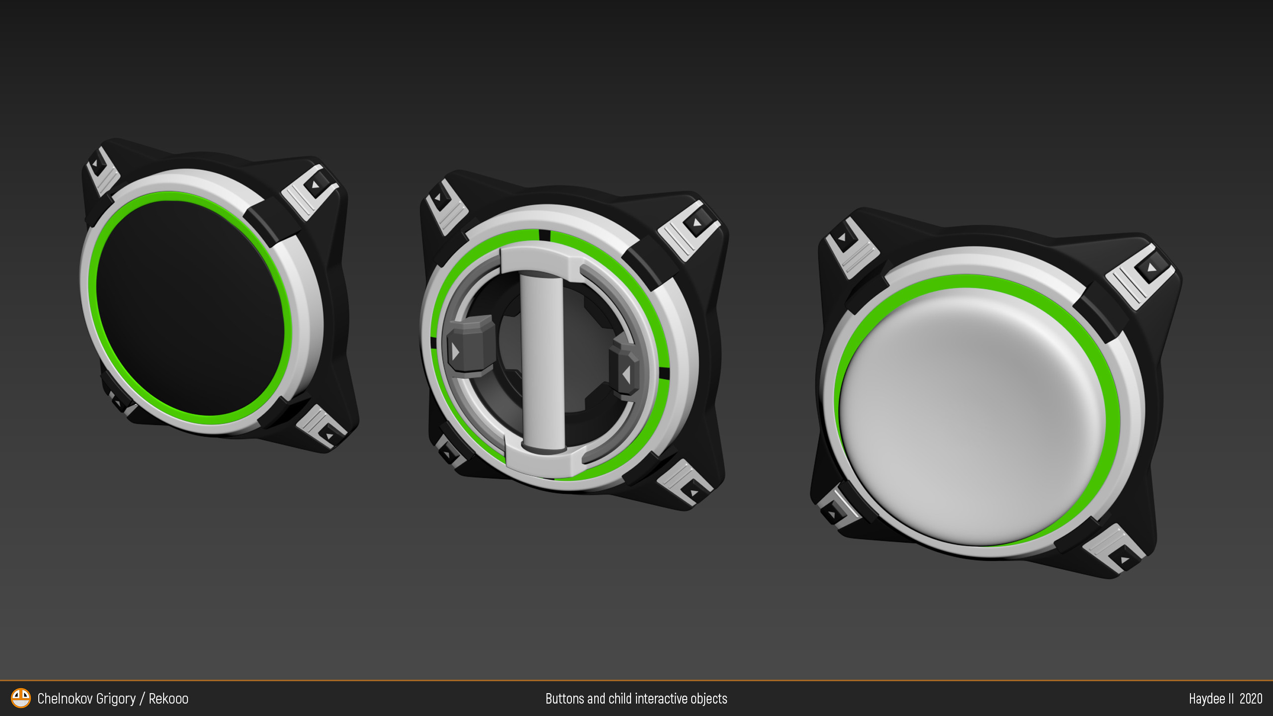 Buttons and chield. Персональный сайт 3D Artist'a с расширенными возможностями