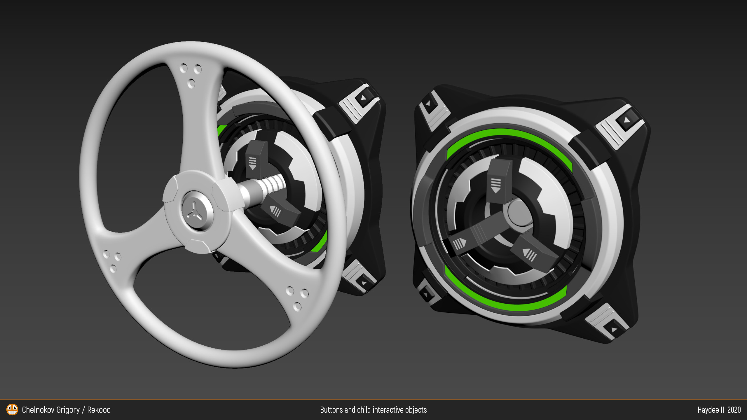 Buttons and chield. Персональный сайт 3D Artist'a с расширенными возможностями