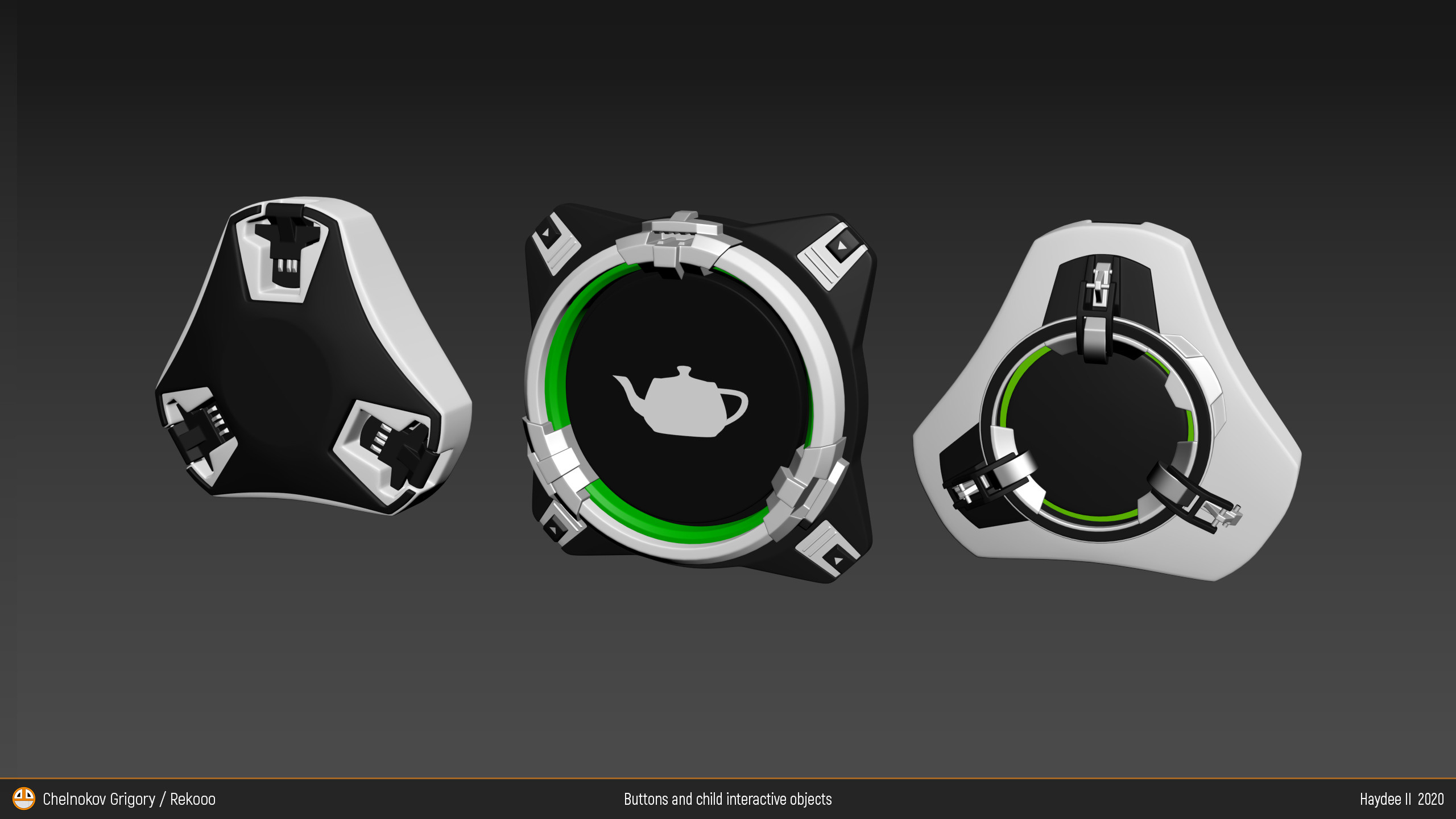 Buttons and chield. Персональный сайт 3D Artist'a с расширенными возможностями