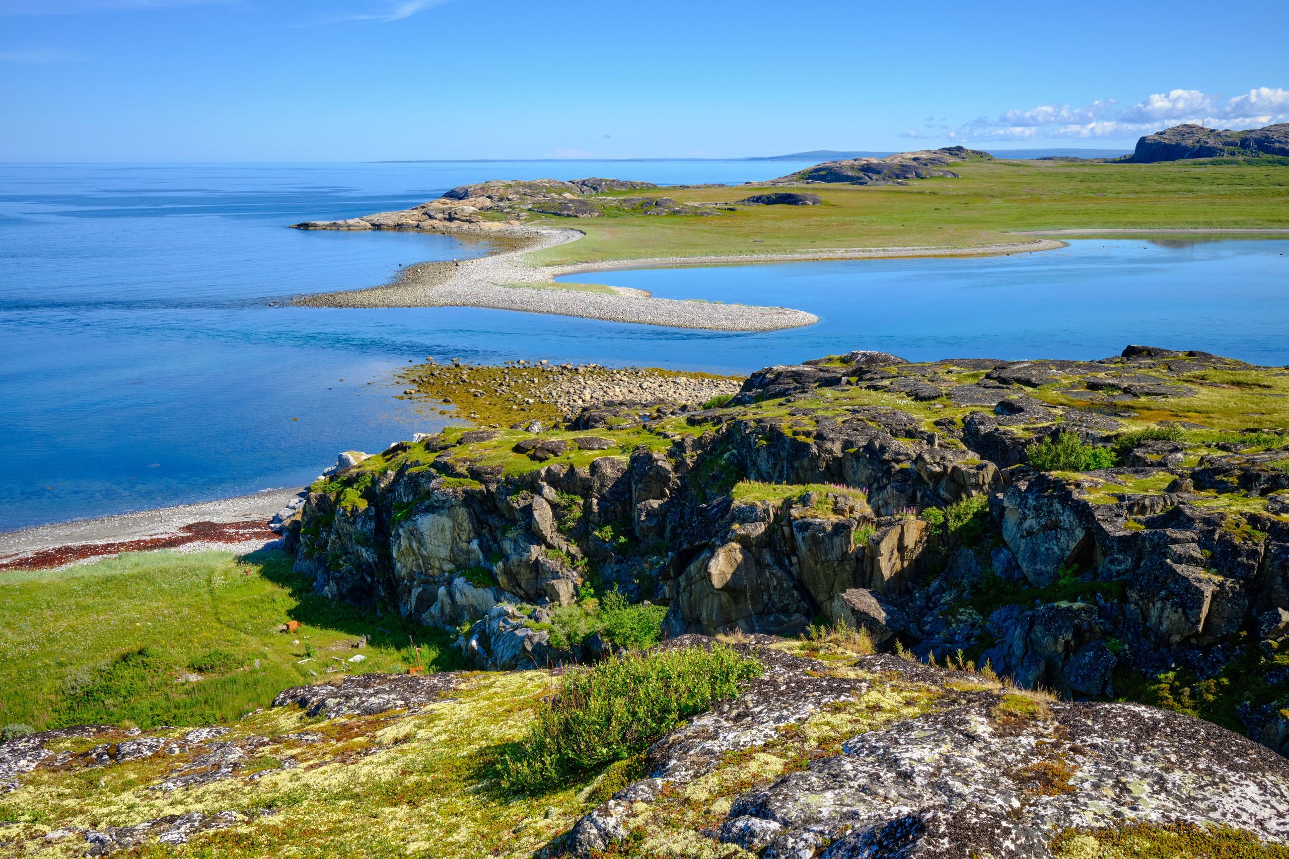 Фиорд Долгая щель. Пейзажи Крайнего Севера. Баренцево море, Рыбачий, Средний, Немецкий