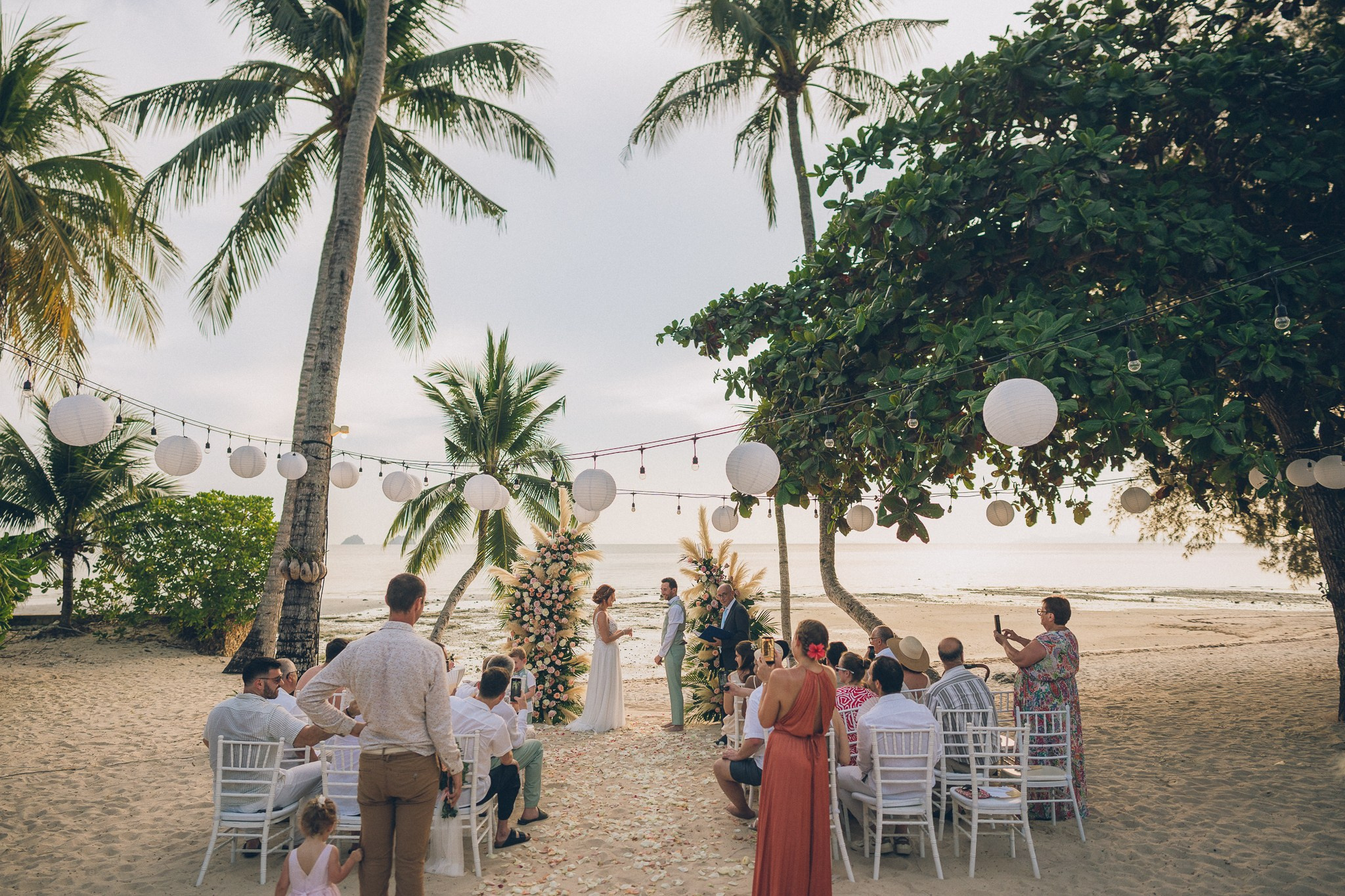 Luxury Beach Wedding Reception