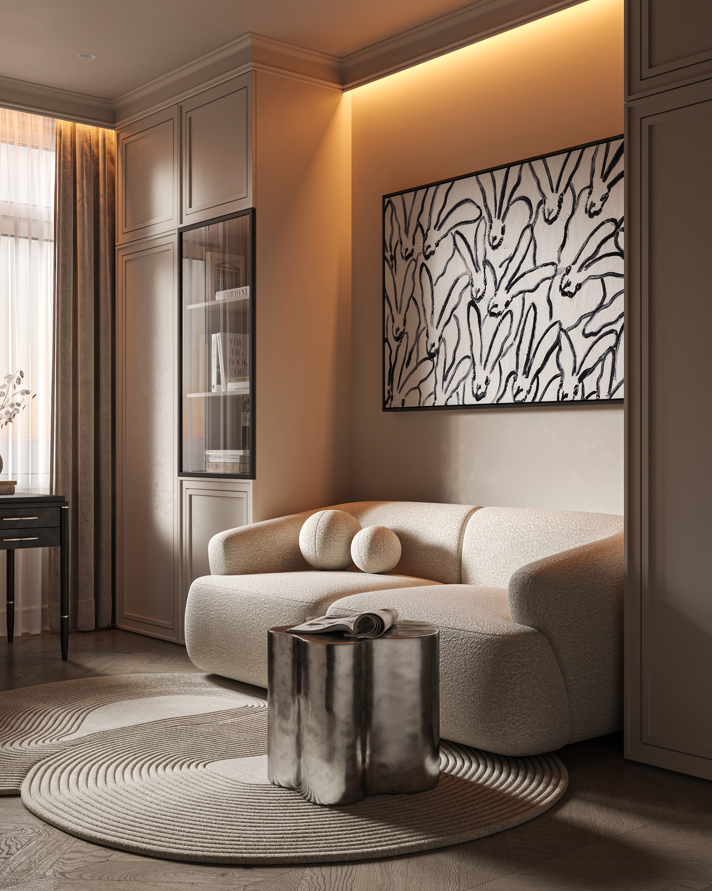 Кабинет ЖК «Континенталь». 3D визуализация интерьера Надежда Соколова