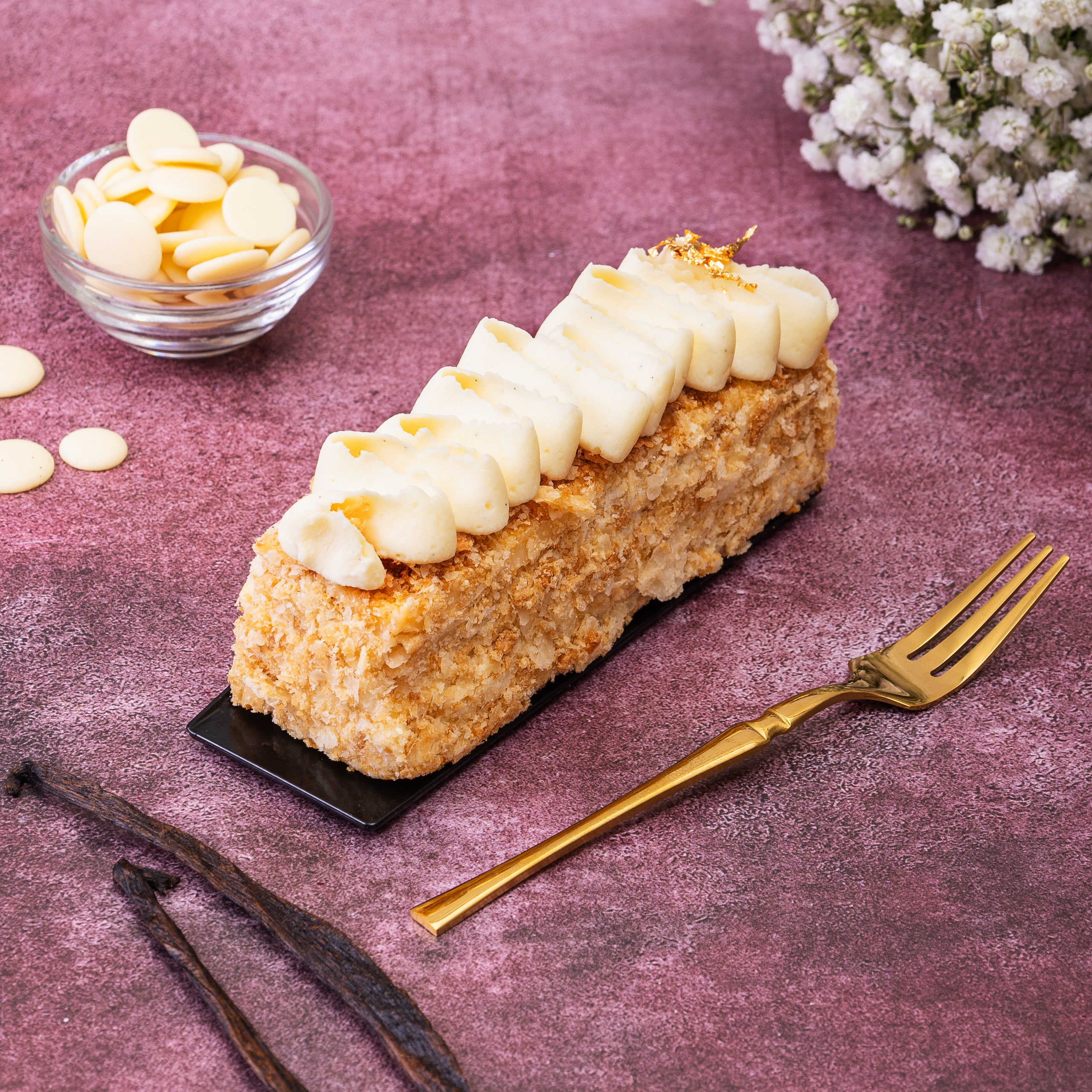 Нарезное пирожное Наполеон