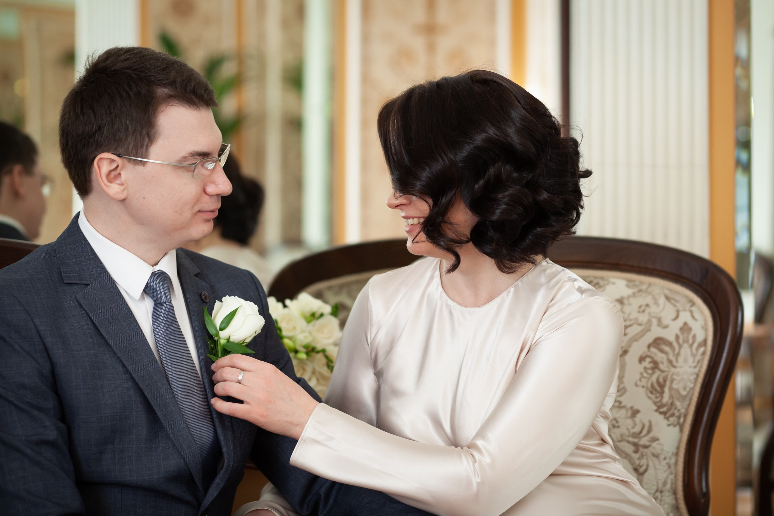 Съемка регистрации в Грибоедовском ЗАГСе. Фотографы в Москве Светлана Устинова и Сергей Грачев