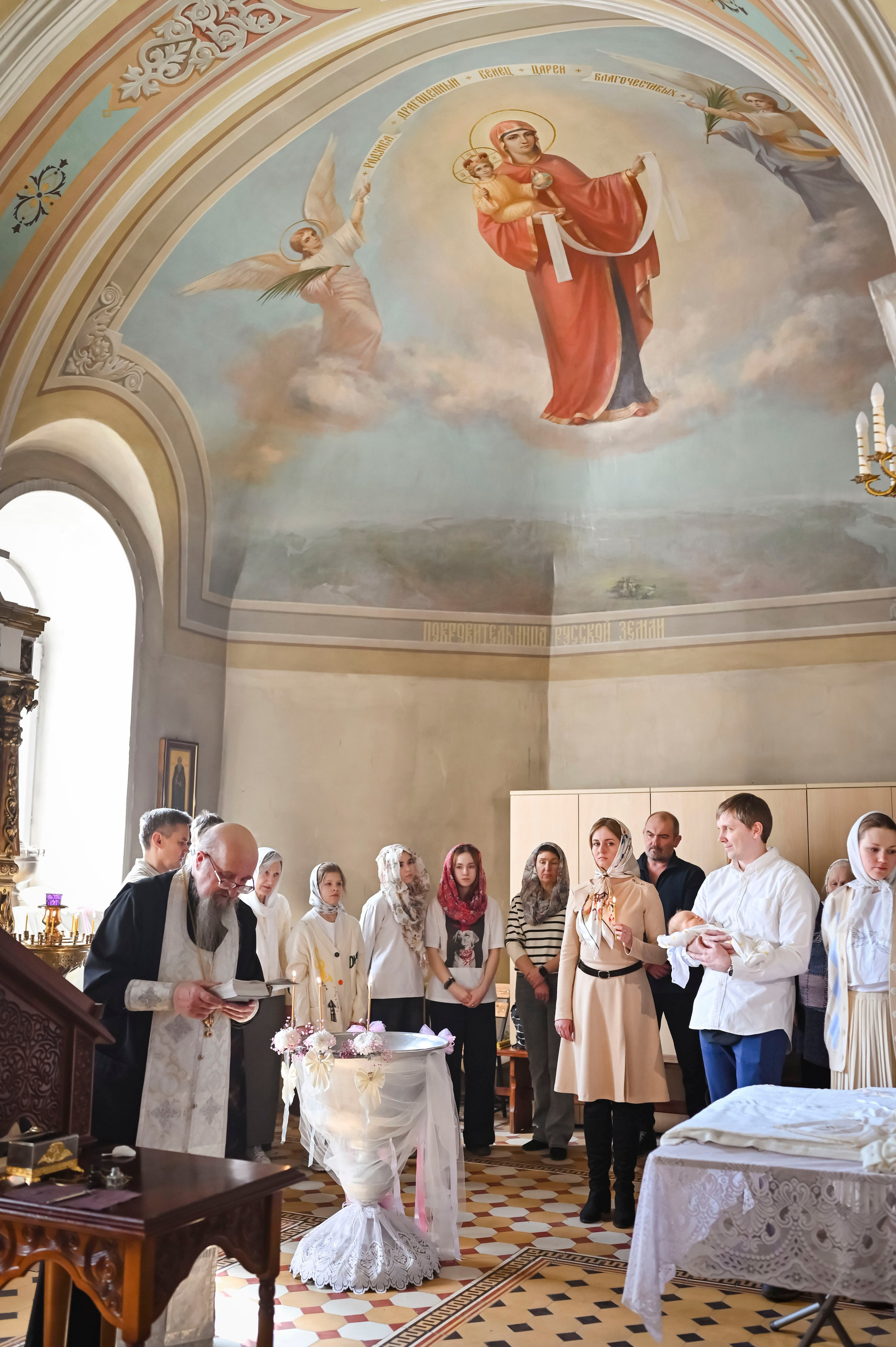 Крещение Эмилии. Семейный фотограф в г. Воскресенск Наталия Молева