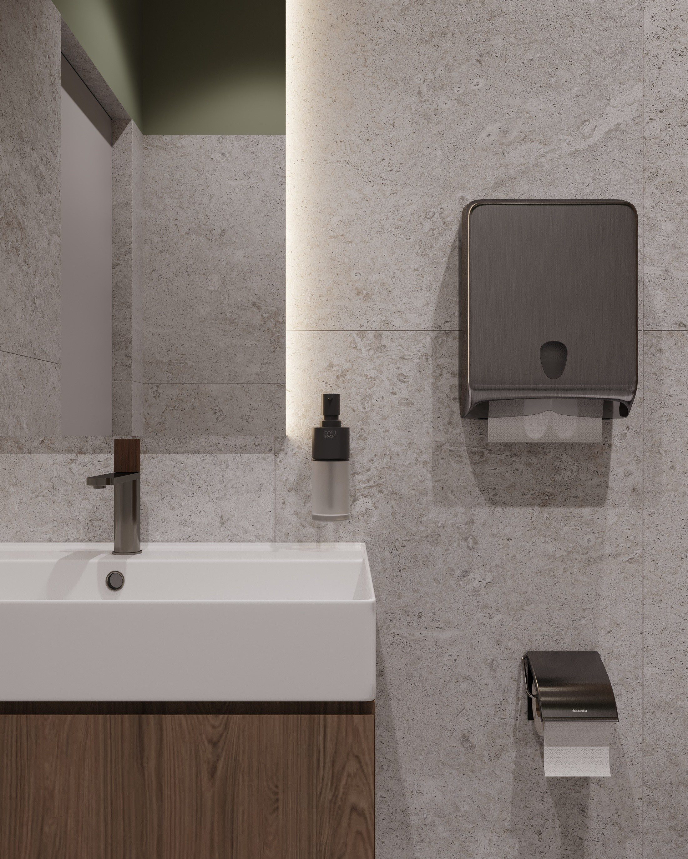 Офис компании «Мединвест». Дизайн интерьера, 3D-визуализация Владивосток