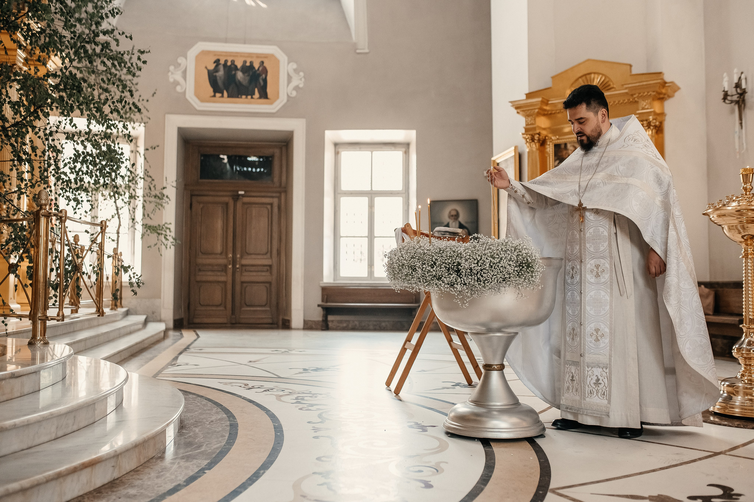 Крестины Ирины //// Храм святых апостолов Петра и Павла. Семейный и детский фотограф в Туле