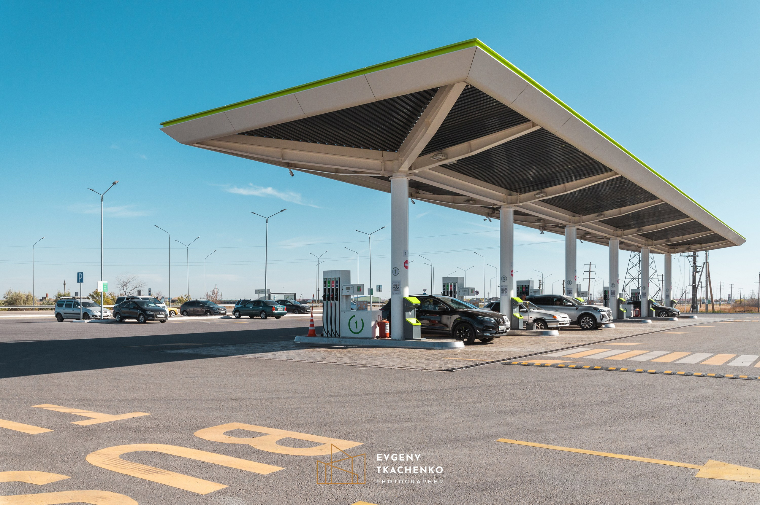 АЗС Compass. Архитектурный и интерьерный фотограф в Казахстане