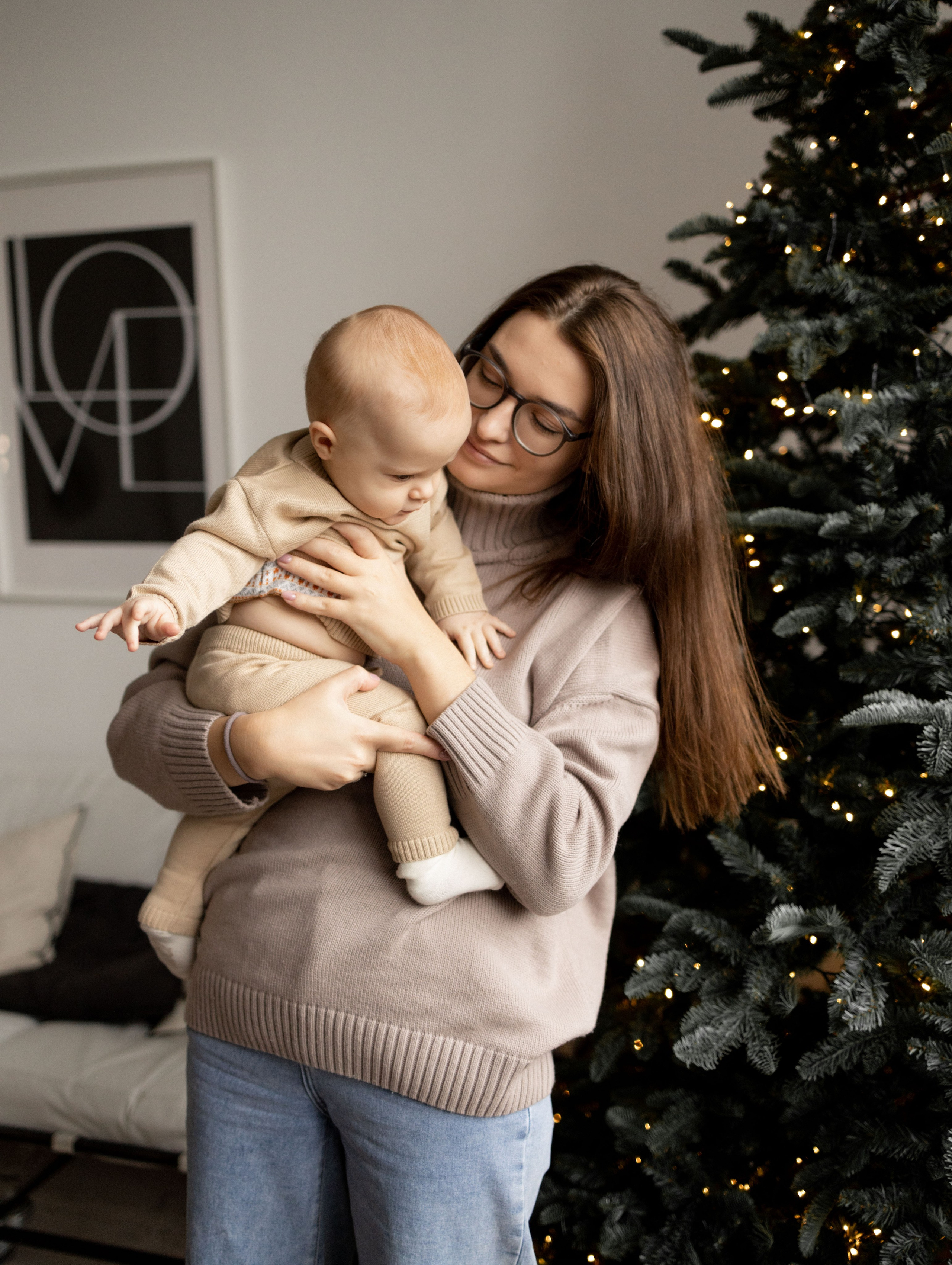 Новый год Давид, Лена, Леван. Фотограф Дарья Соколовская