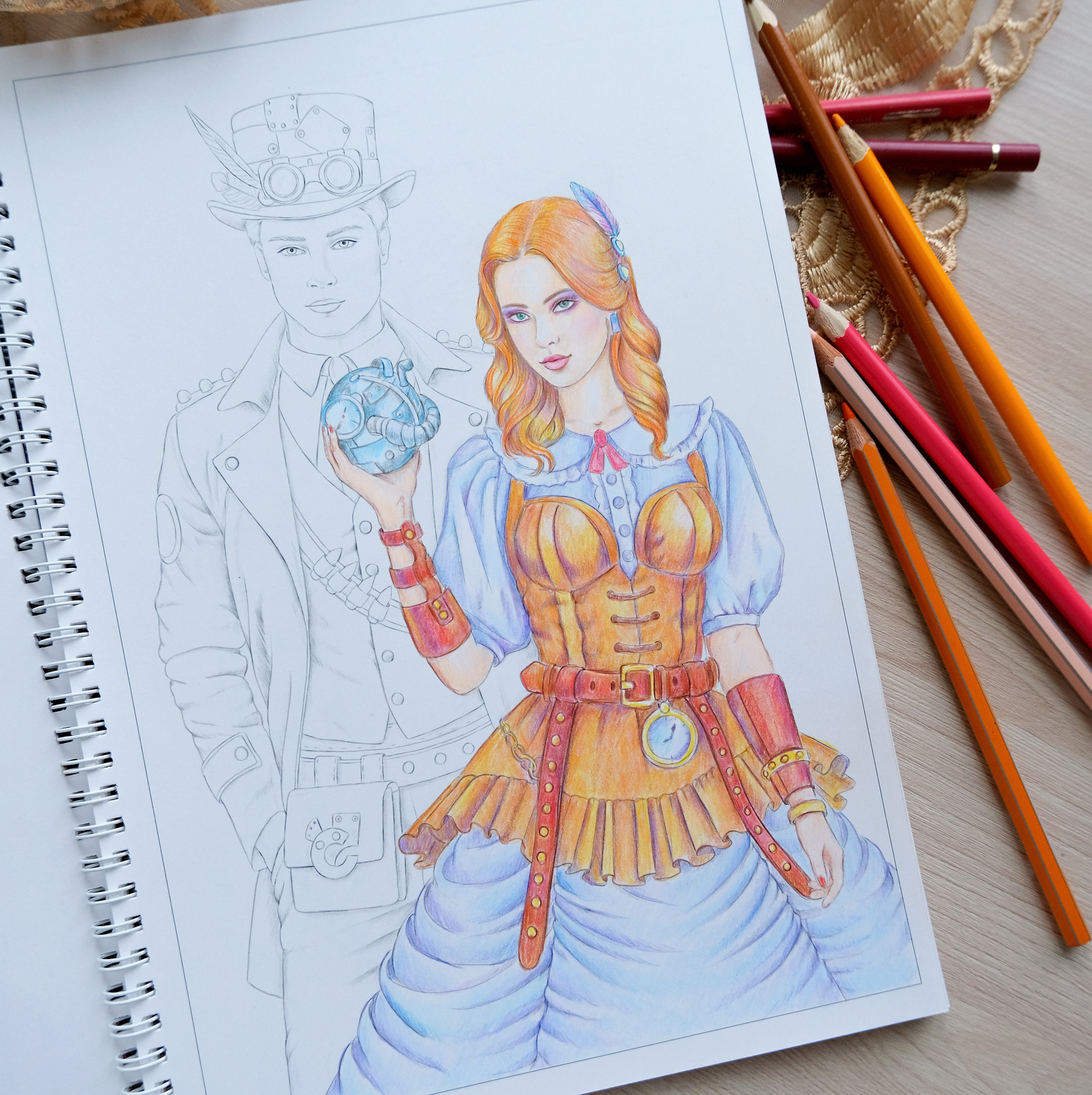 Steampunk. Раскраски Алёны Лазаревой