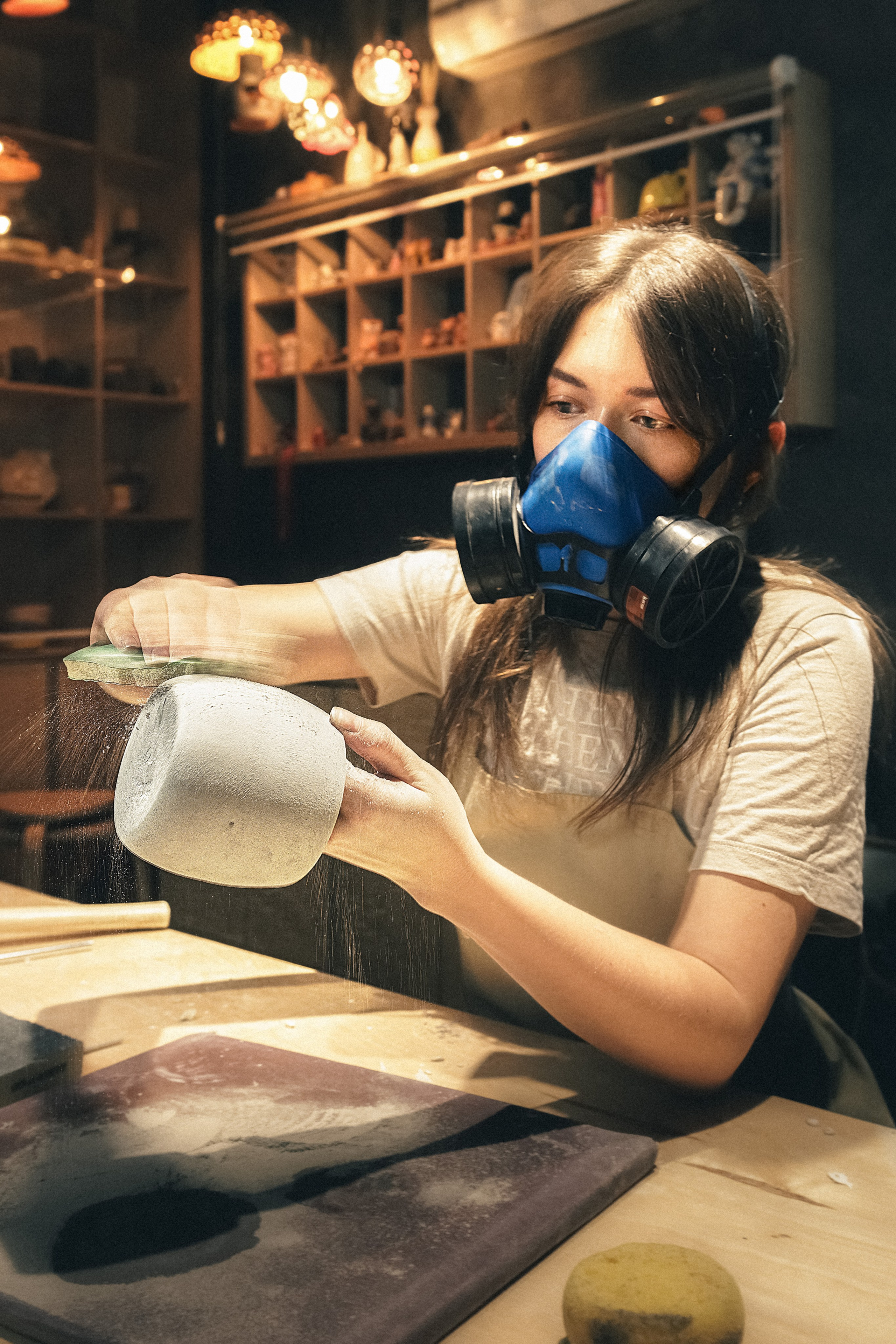 коммерческая фотосъемка для рекламы мастерской по изготовлению керамики