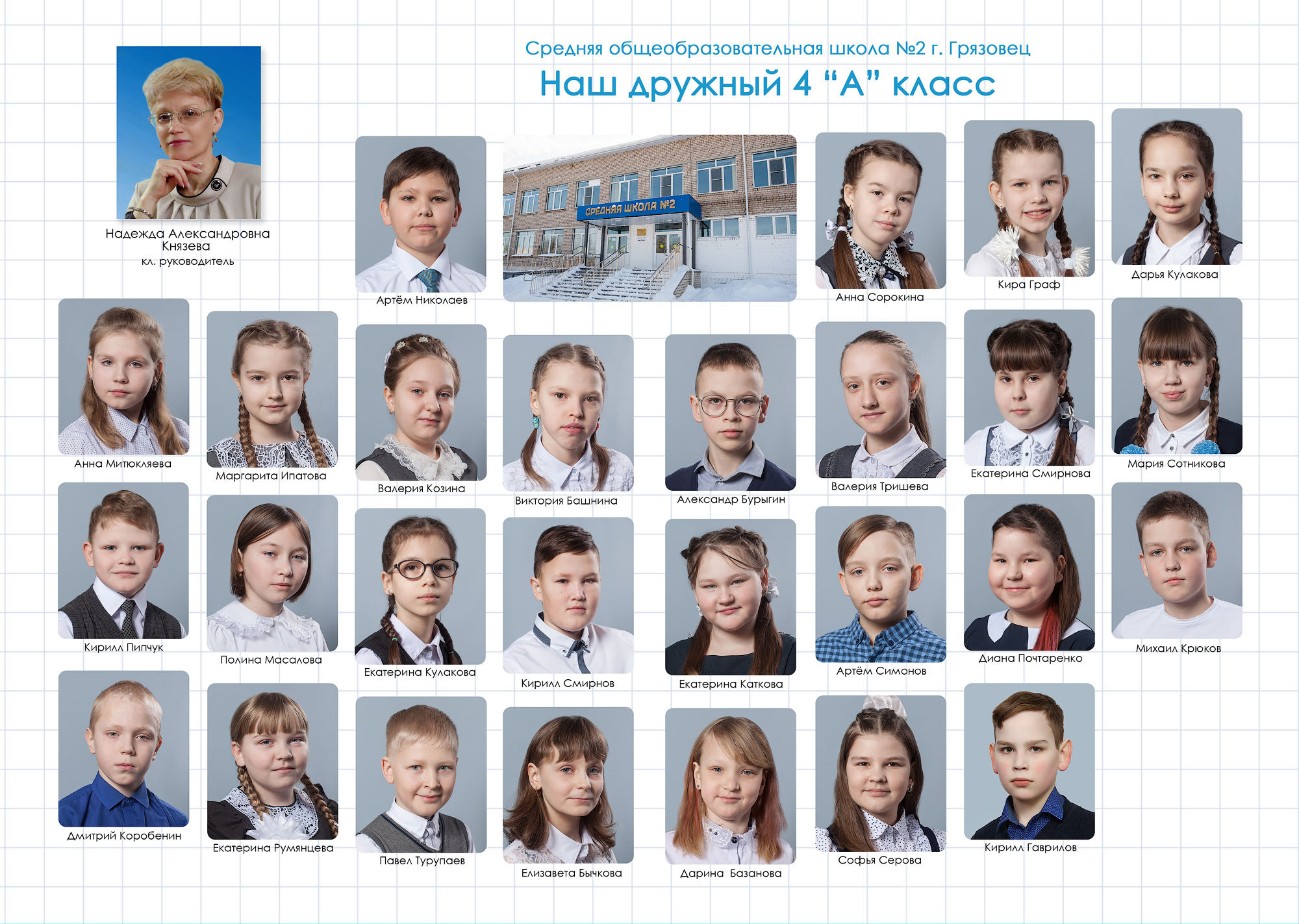 Выпуск 2021 | школа г. Грязовец | 4-А