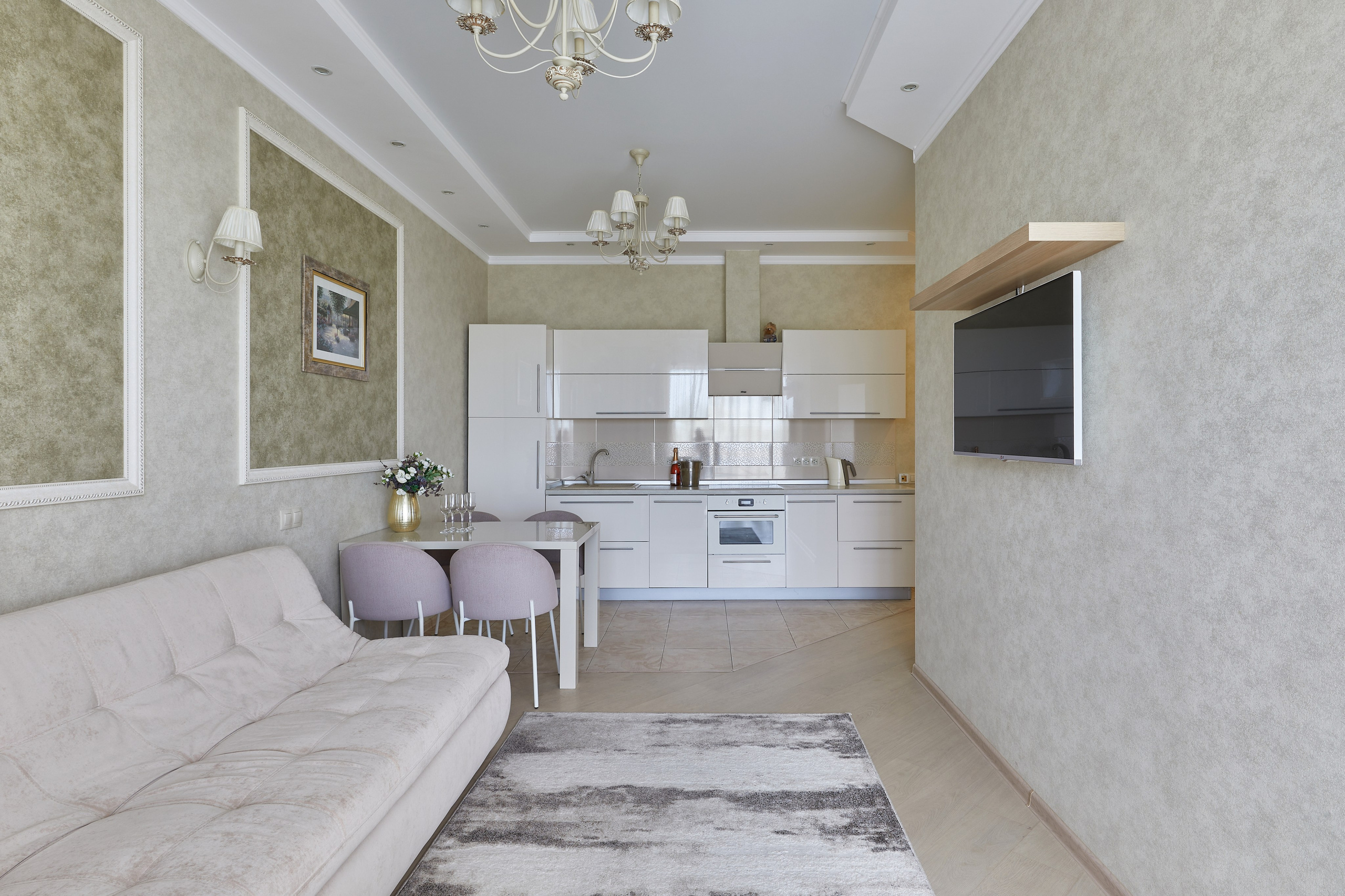 1-КОМНАТНАЯ В ЖК ИДЕАЛ ХАУС. Интерьерный фотограф в Сочи Анисимова Ольга