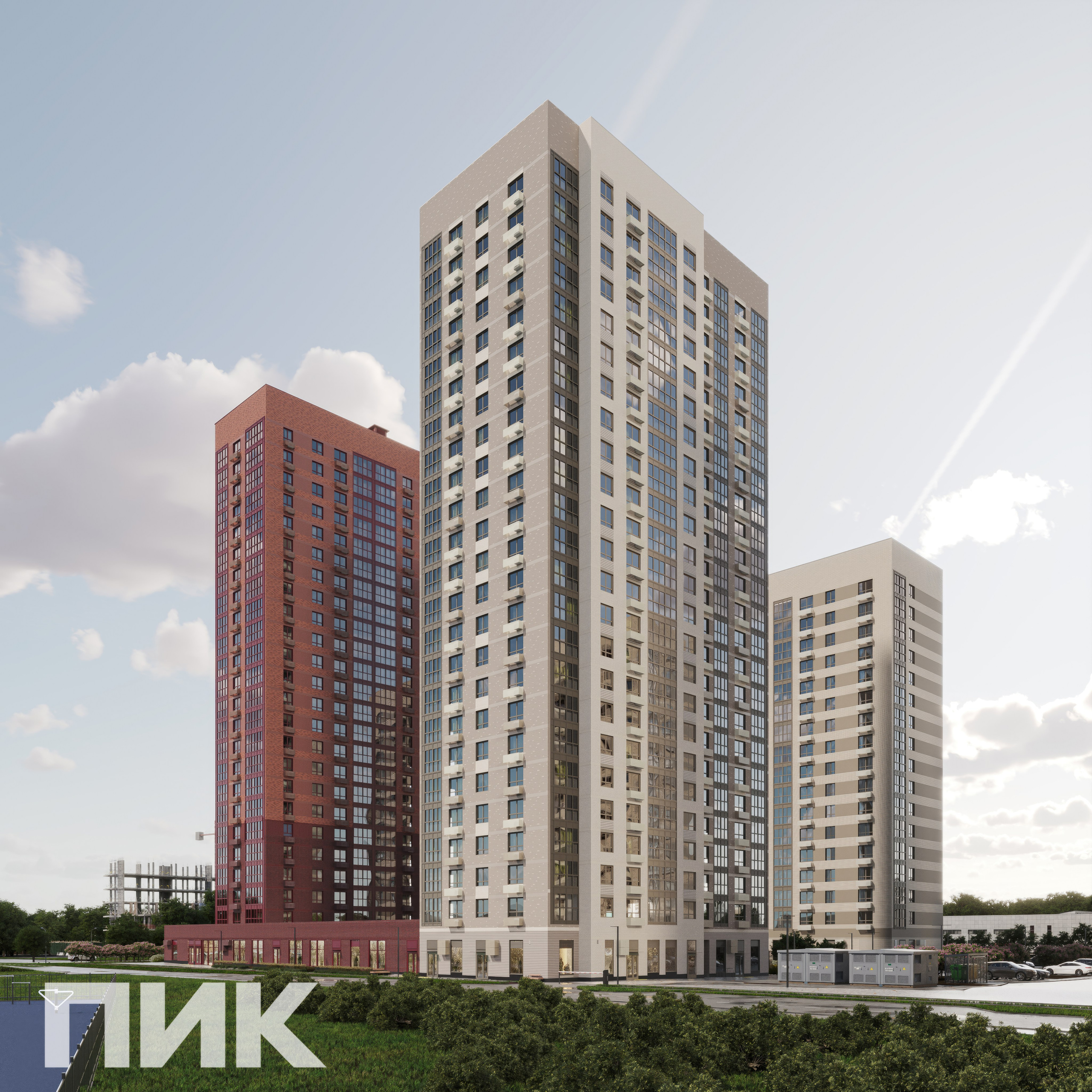 ЖК Гольяново 2.1, Москва. 3D визуализация интерьера и архитектурной среды