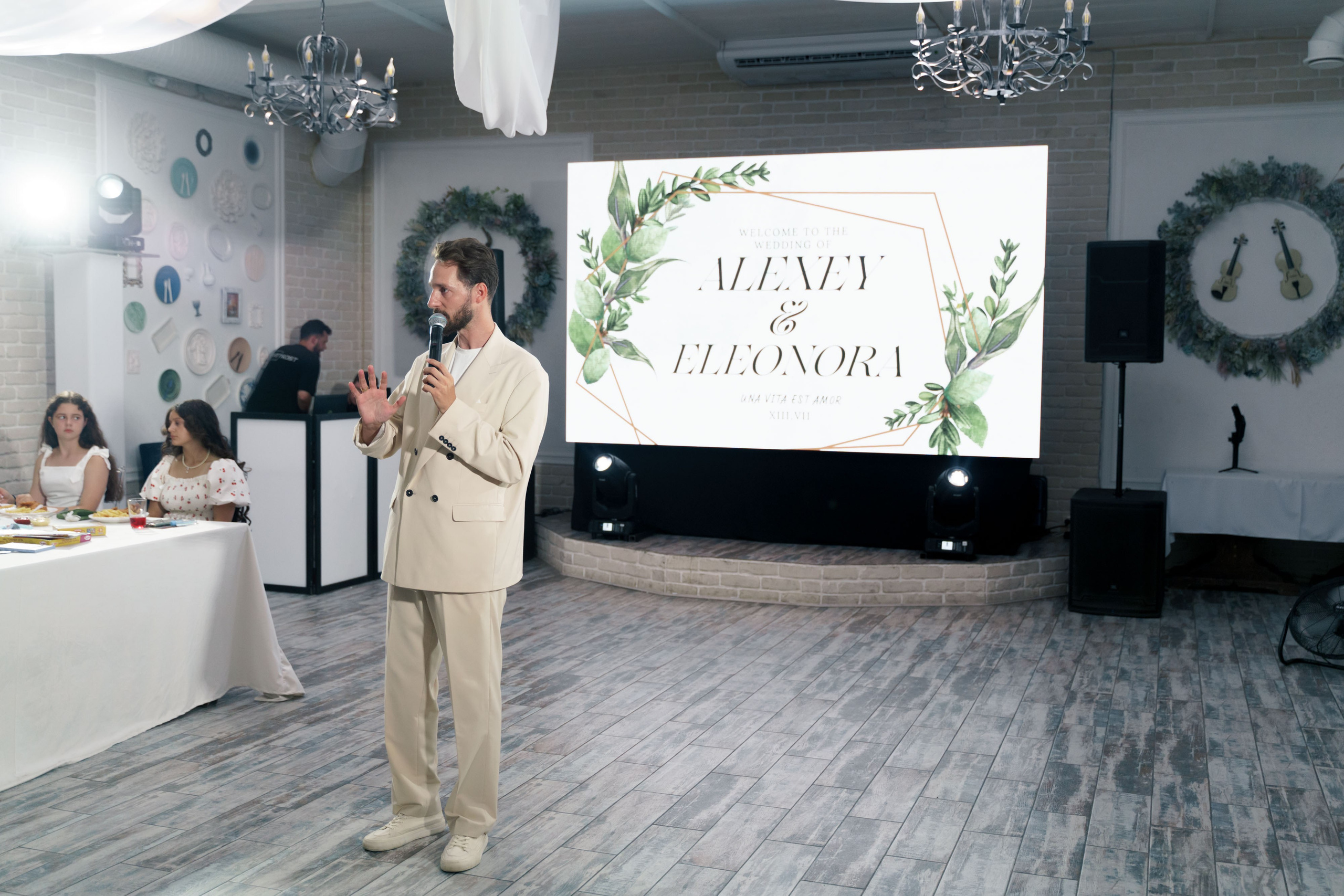 фотосессия свадебного банкета 