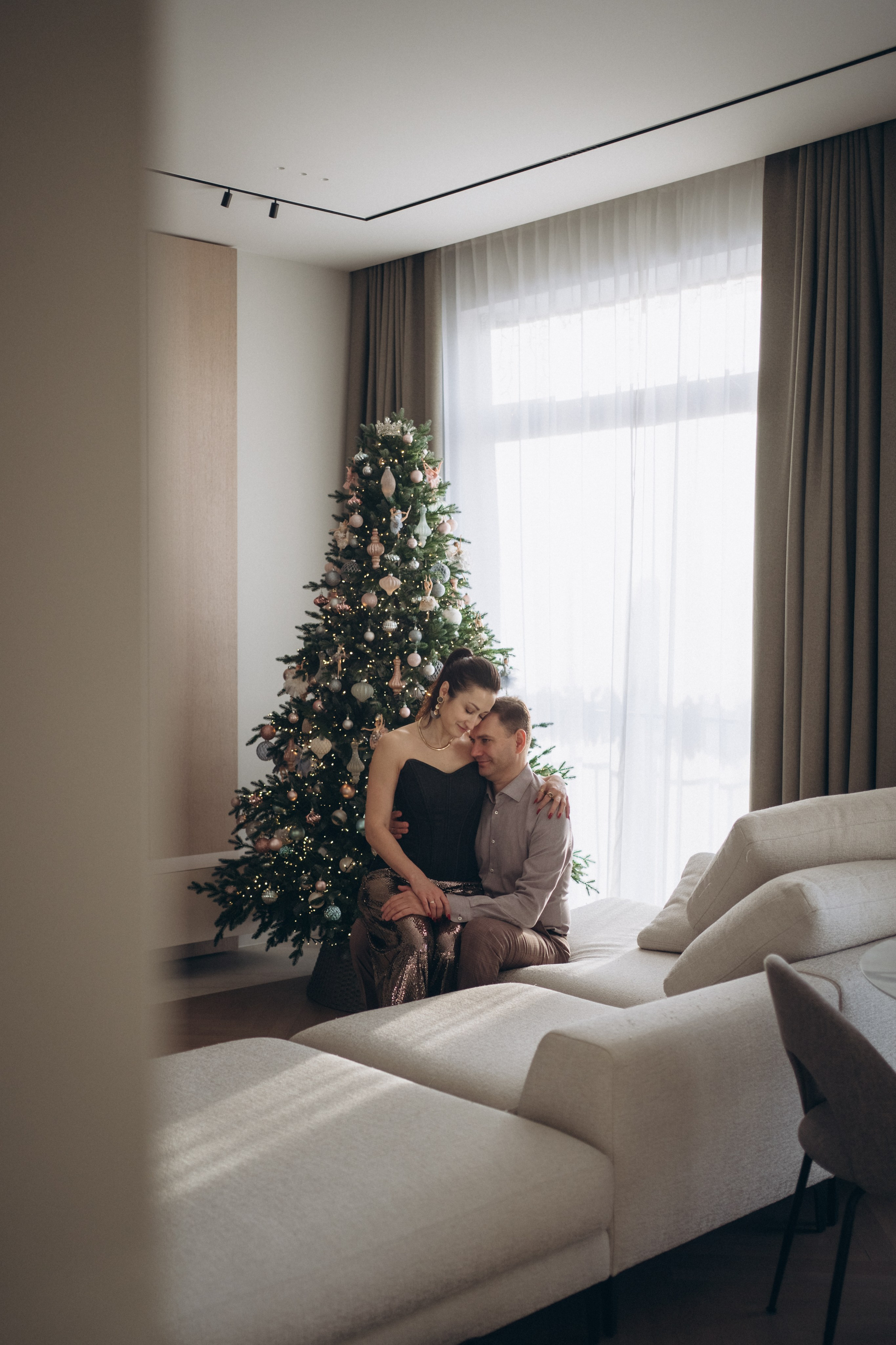 Новый год дома. Семейный фотограф, фотосессия беременности в Новосибирске Кристина Киб