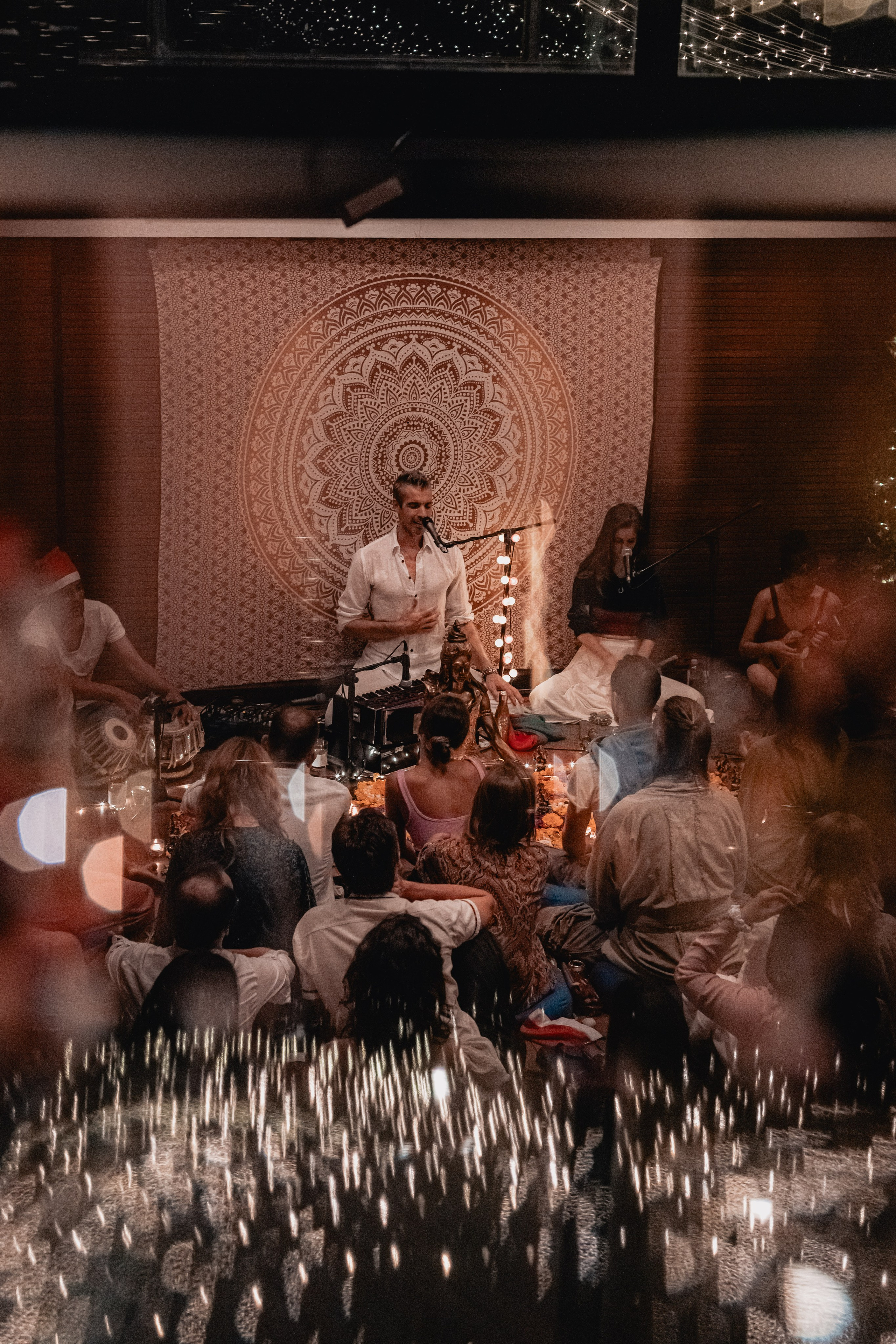 Christmas kirtan w Bhakti Bliss family. Mariam Bagdasaryan