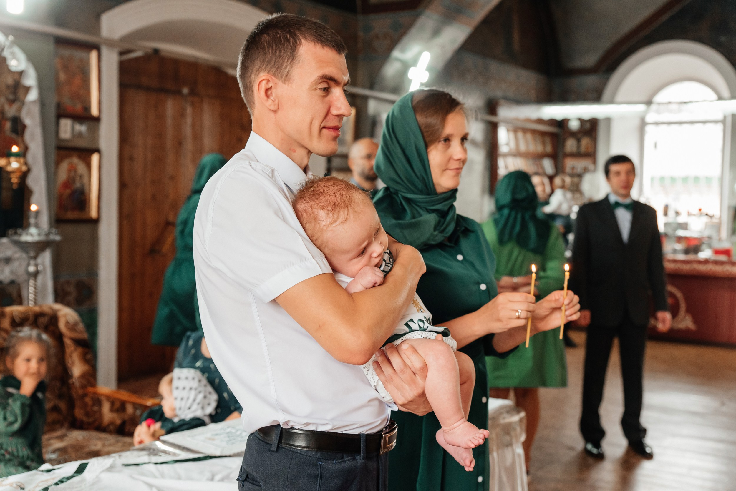 Крещение Георгия. Свадебный и семейный фотограф в Туле Анастасия Чаликова