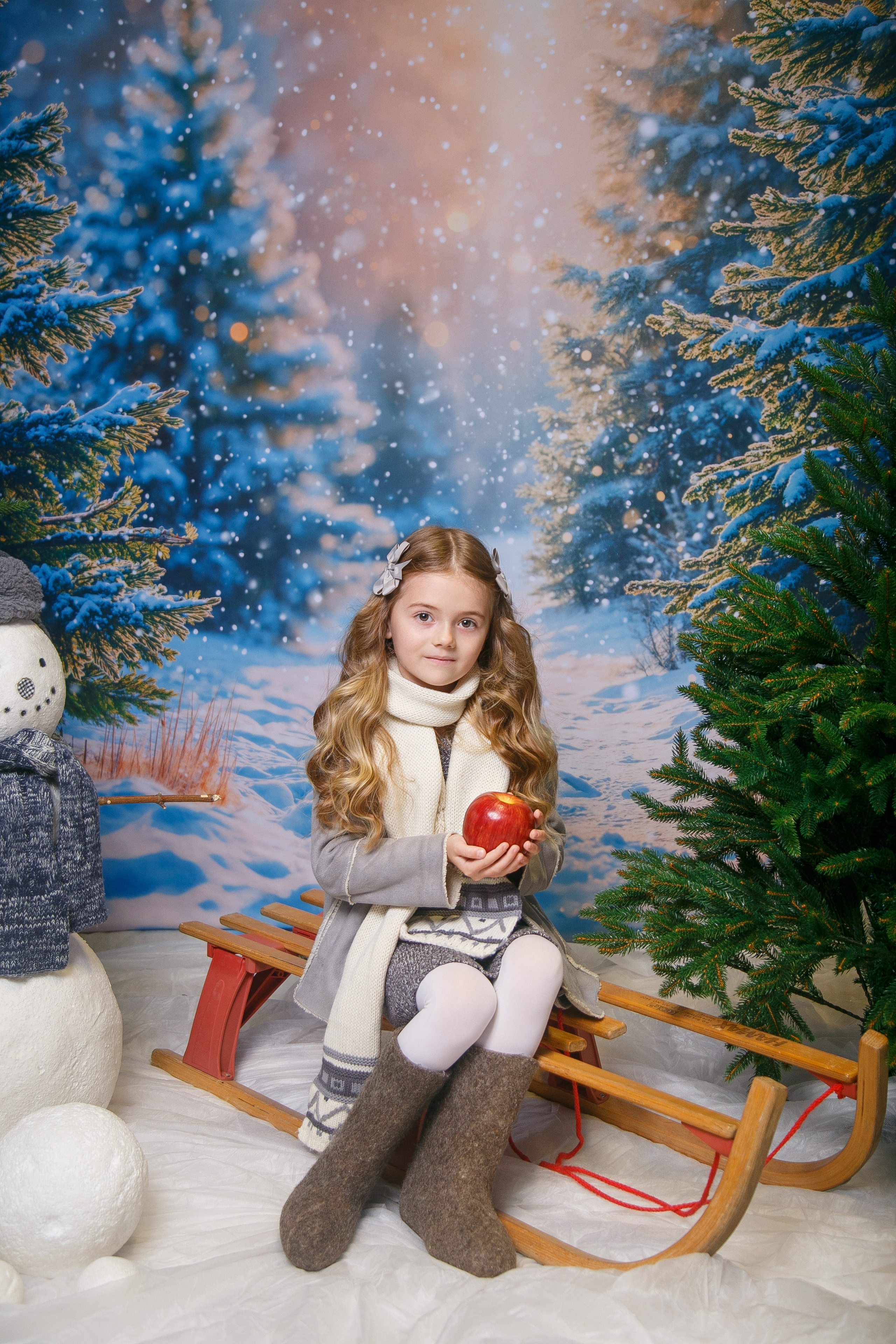 Зимний лес. Детская фотостудия Москва