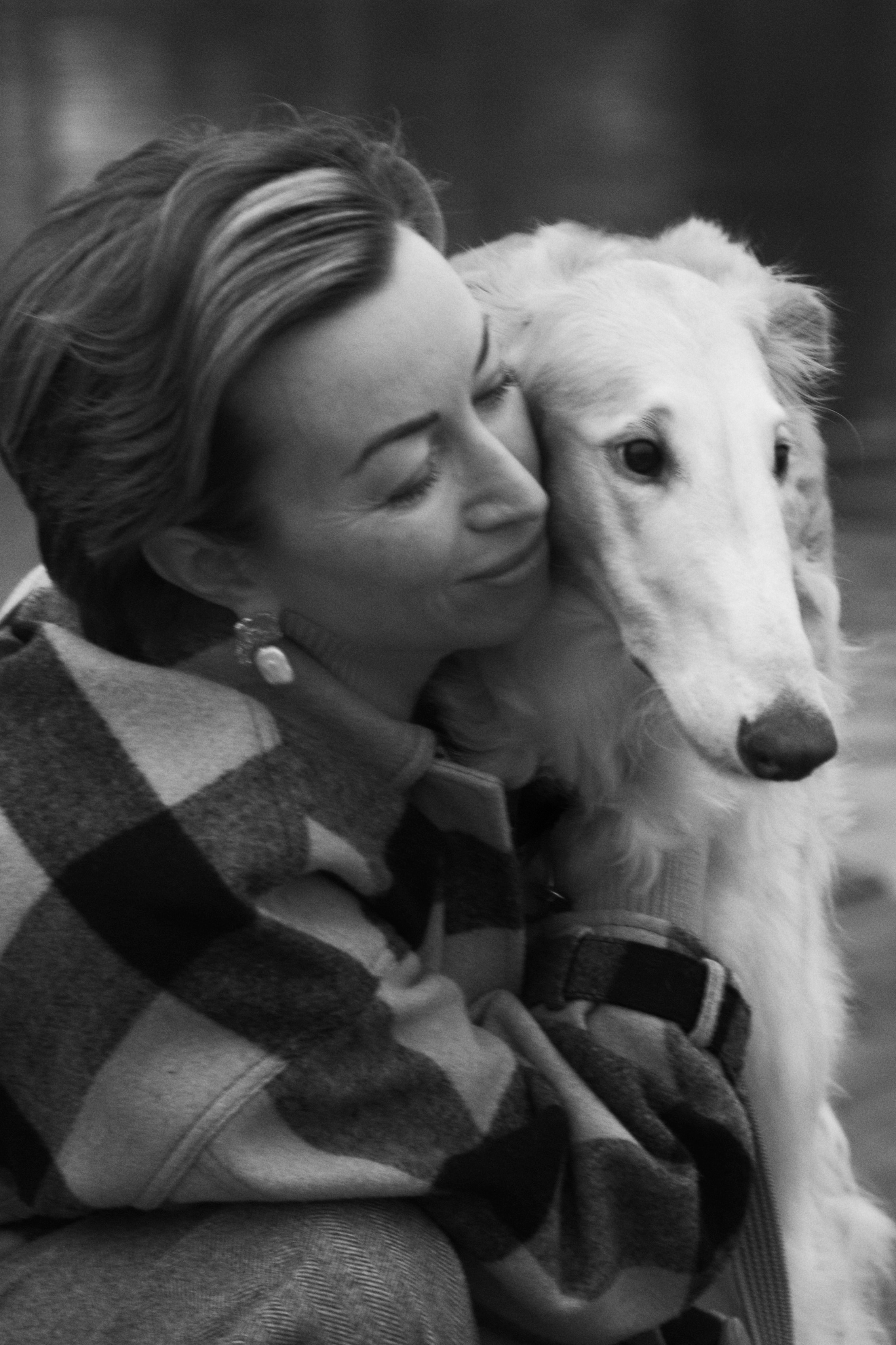 Фотосессия в сколковском парке с собакой. Анна Потявина. Фотограф Москва