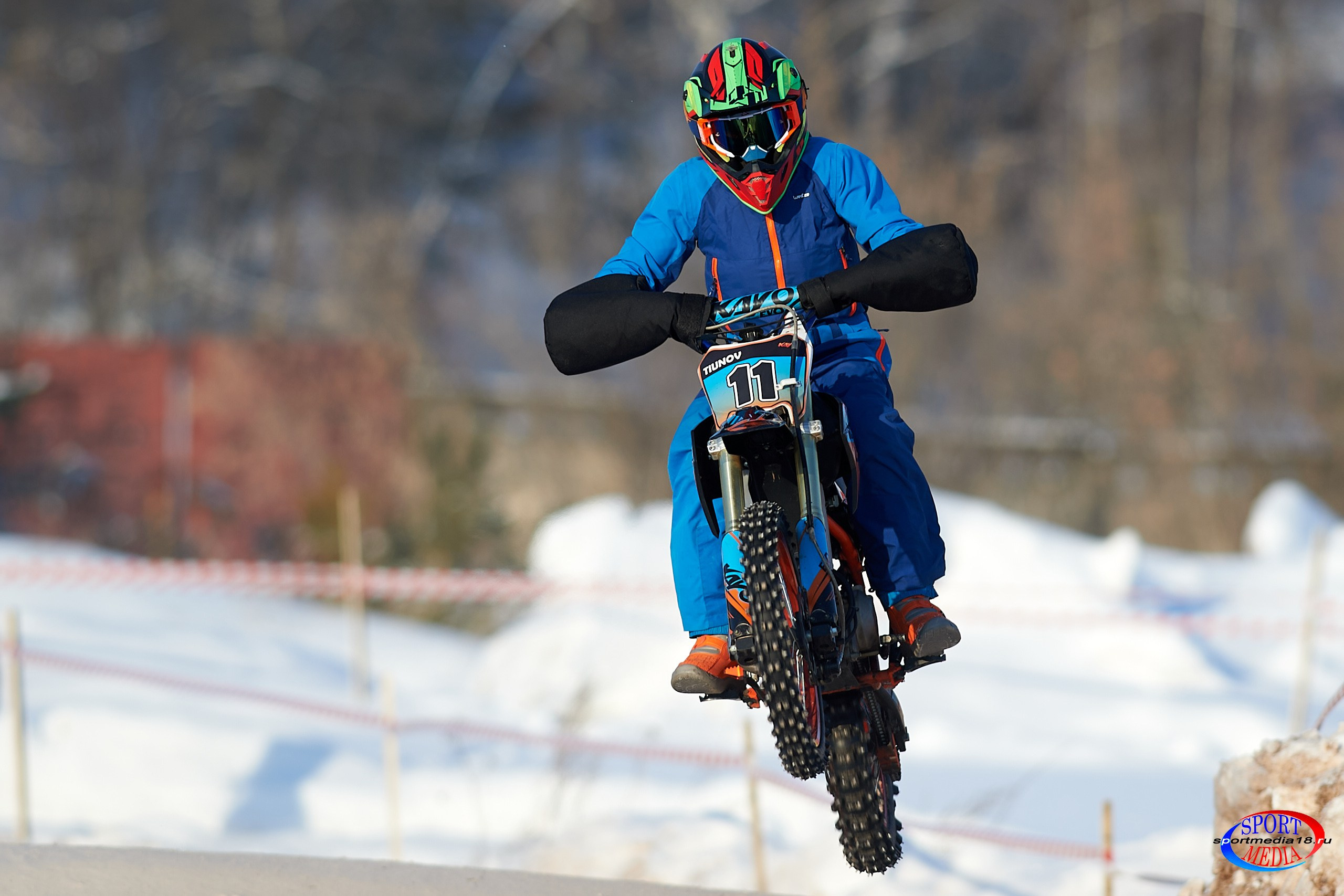 3 этап Кубка Удмуртской Республики по мотокроссу. Воткинск 23.02.2025. Спортивный репортажный фотограф в Ижевске Сергей Мерзляков