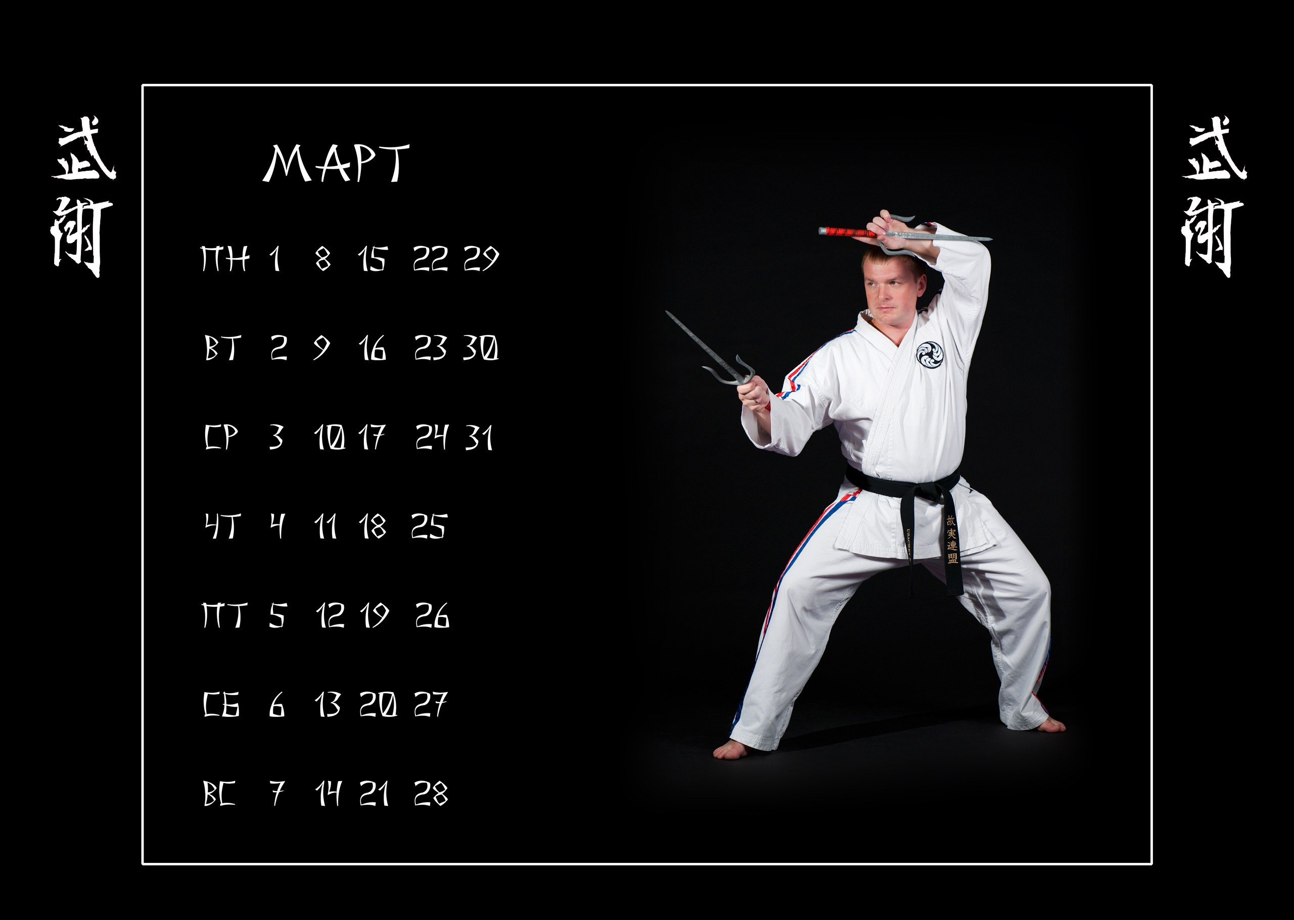 Календари 2010 г. Школа Боевых Искусств «МОН»