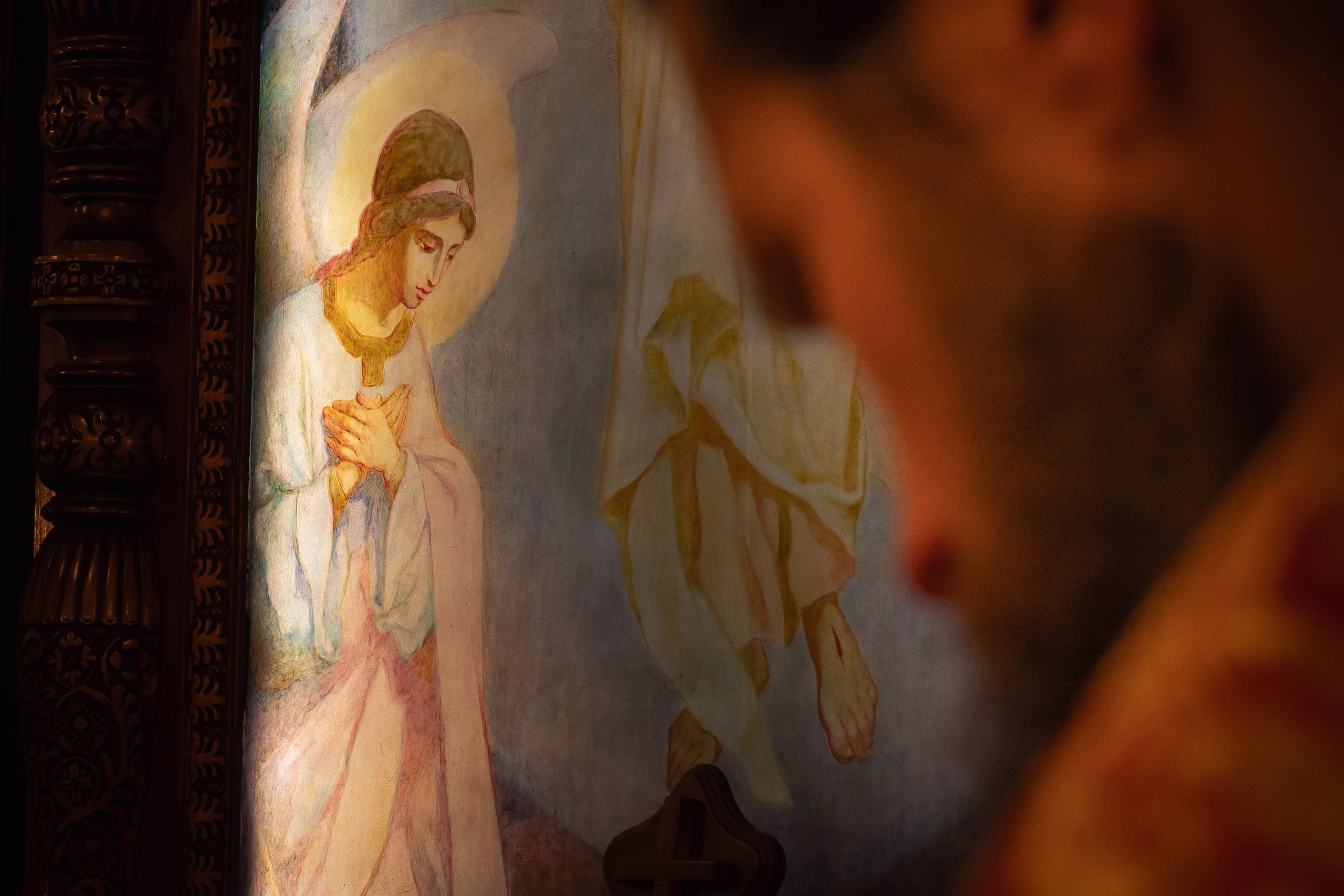 Богородский храм. Пасха. Полунощница, Божественная литургия. Антон и Татьяна Денисенко — В храме