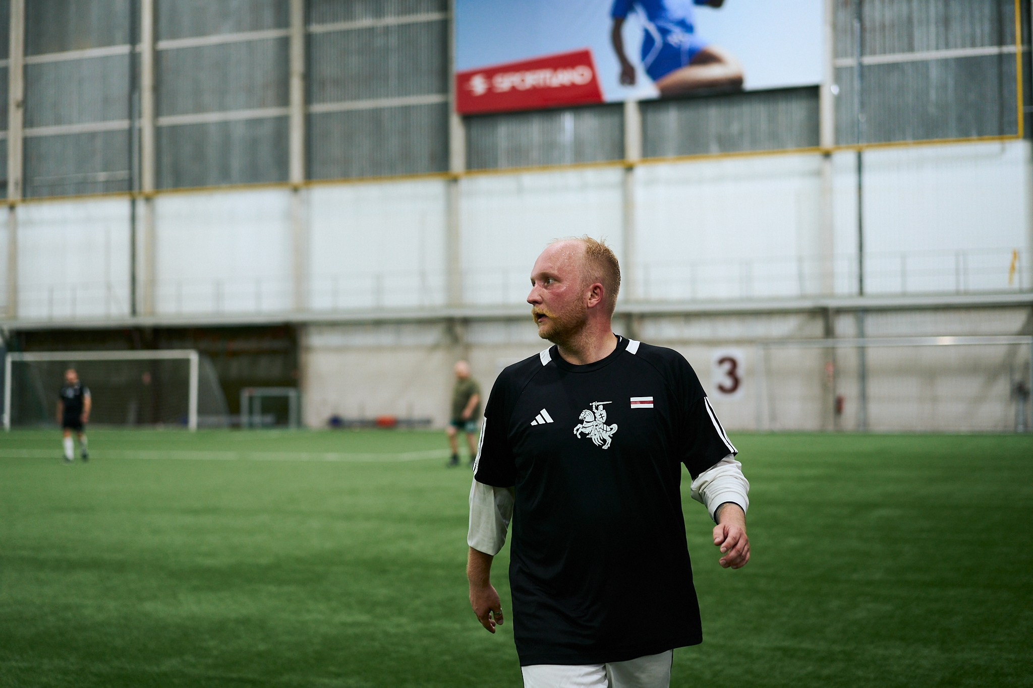 Friendly football match: Seimas of the Republic of Lithuania vs. Sviatlana Tsikhanouskaya’s Office. Photographer in Vilnius