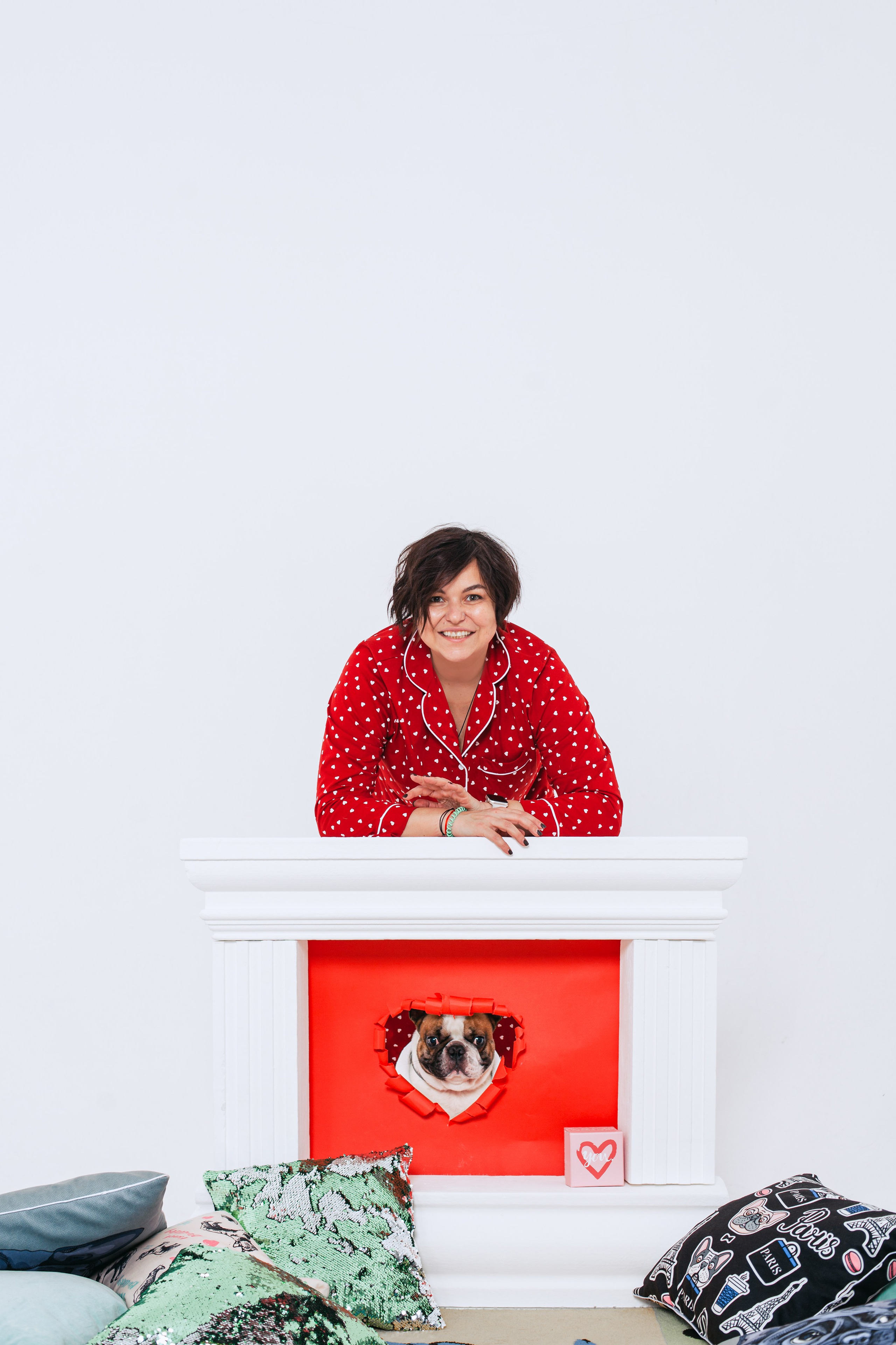 Пижамная вечеринка французских бульдогов и их хозяев. Фотограф-анималист Татьяна Степанова