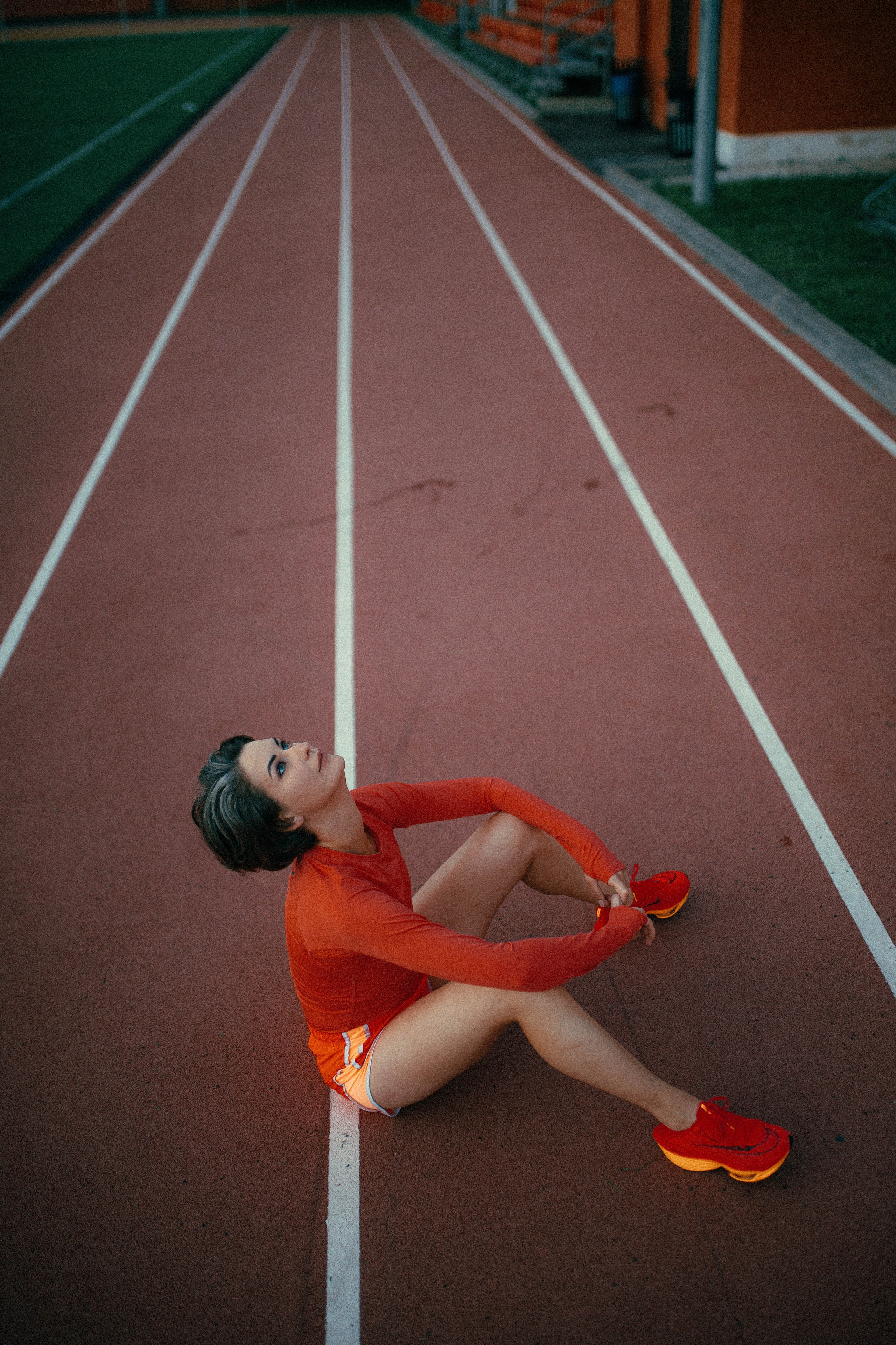 Рассвет на стадионе с Ольгой. Александра Мельниченко/ Бегающий фотограф