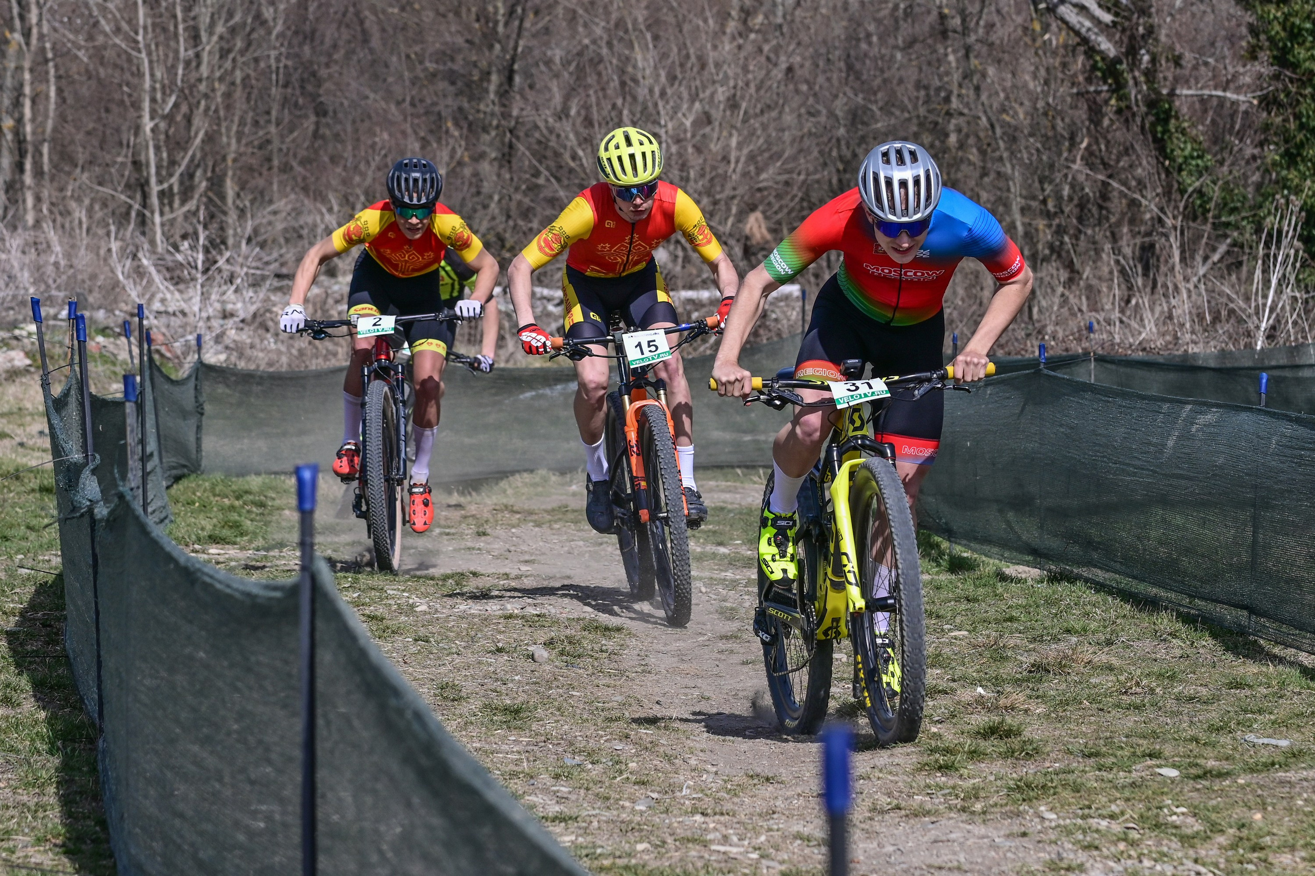 Маунтинбайк, кросс-кантри в Архипо-Осиповке 16 марта 2025. Спортивный фотограф, фотожурналист Павел Ларькин