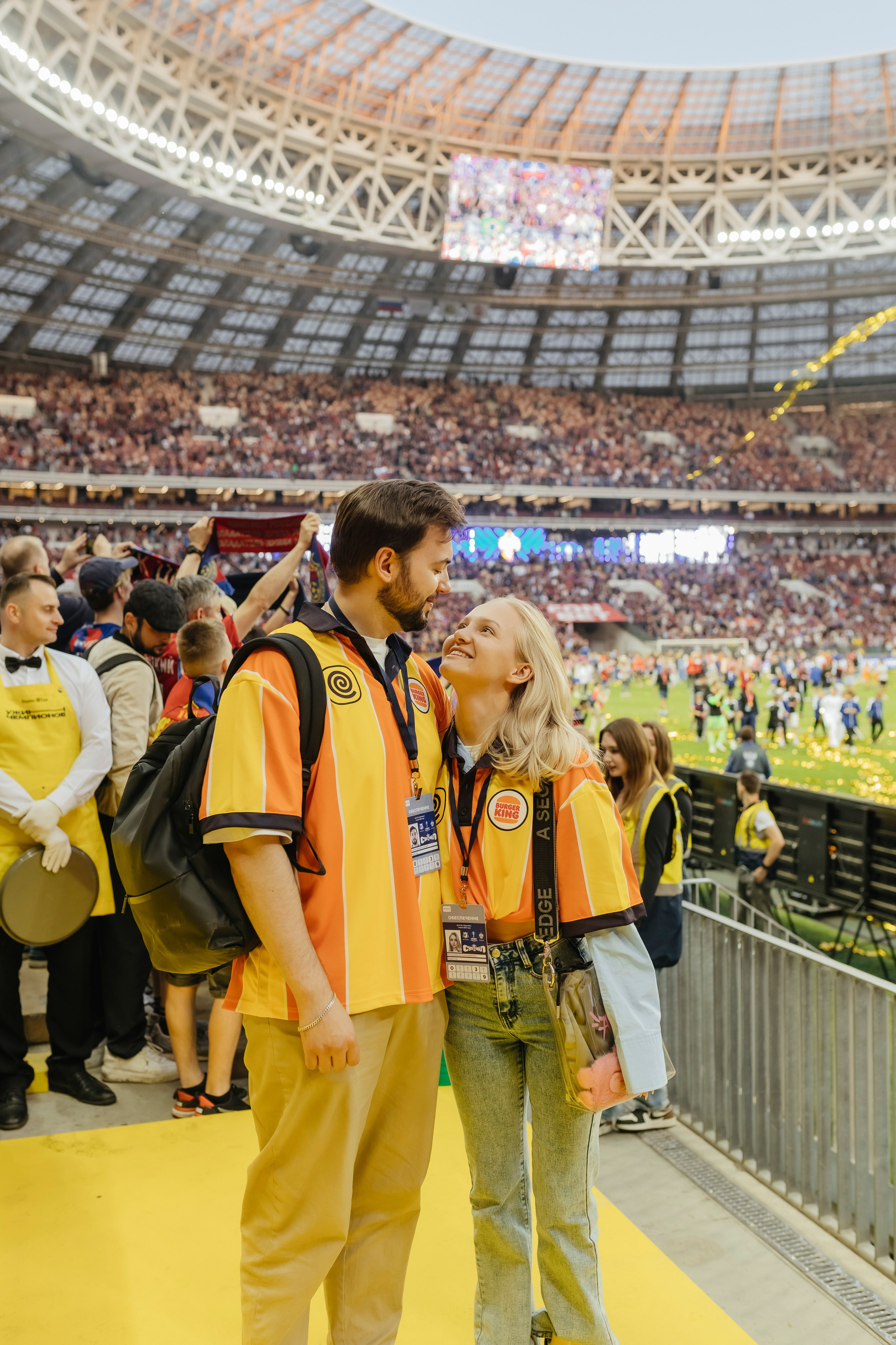Яндекс Еда x Burger King На финале кубка России по футболу. Репортажный, event, концертный и backstage фотограф из Москвы Виталий Кривцов