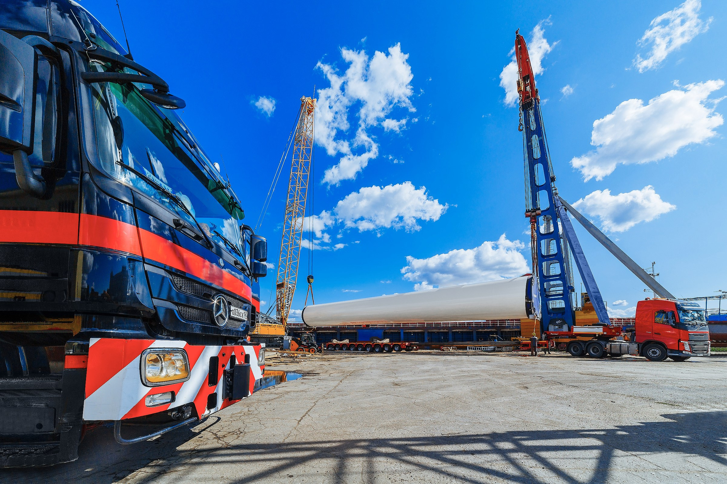 MAMMOET транспортировка ветрогенераторов VESTAS в Казахстан. Фотограф на мероприятие, свадьбу в Тольятти, Самара | Демотченко Андрей