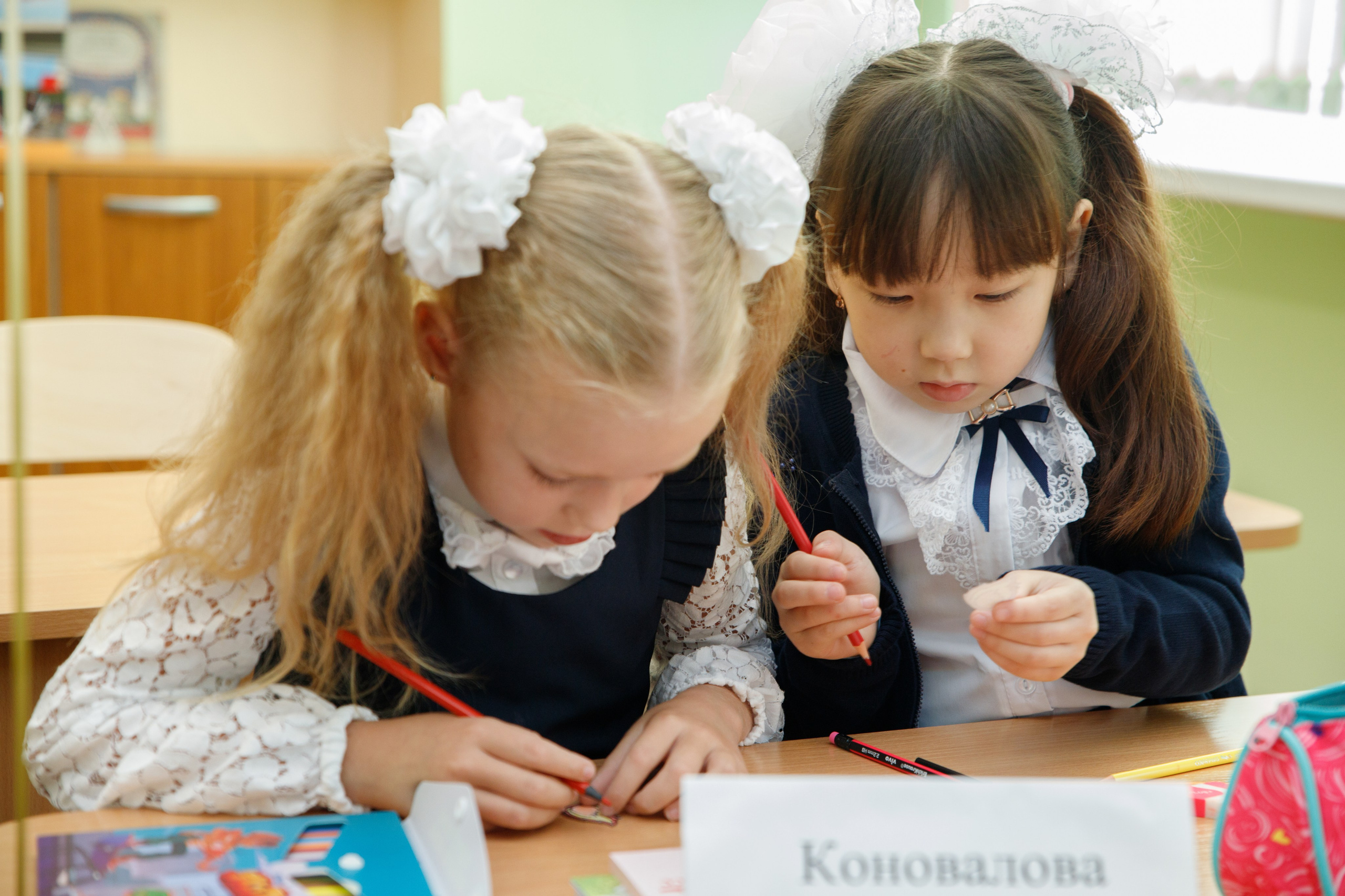 Репортажная съемка первого сентября для первоклассников. Семейный и школьный фотограф в Москве Анна Ткач