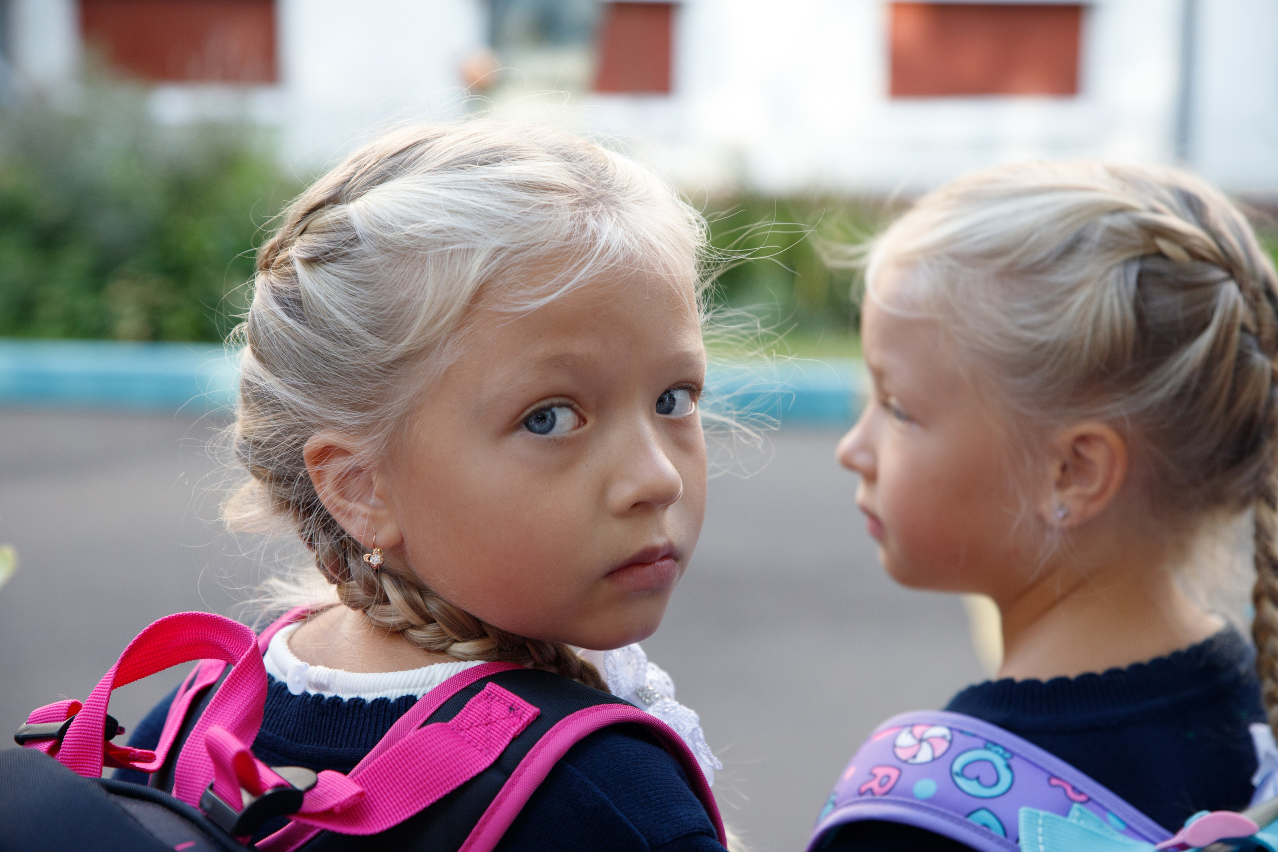 Репортажная съемка первого сентября для первоклассников. Семейный и школьный фотограф в Москве Анна Ткач