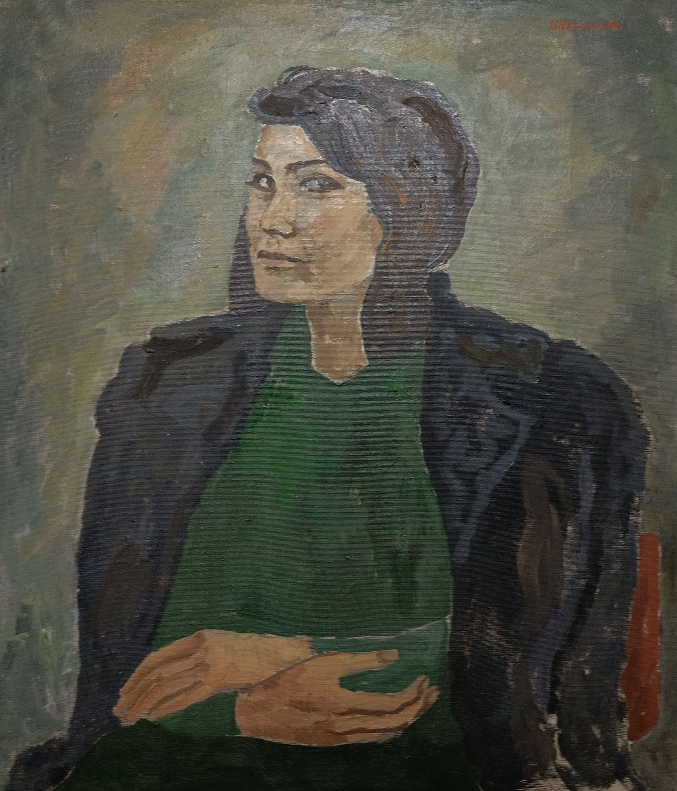 «Женский портрет» 1980 год. Художник Величко Вадим Семёнович