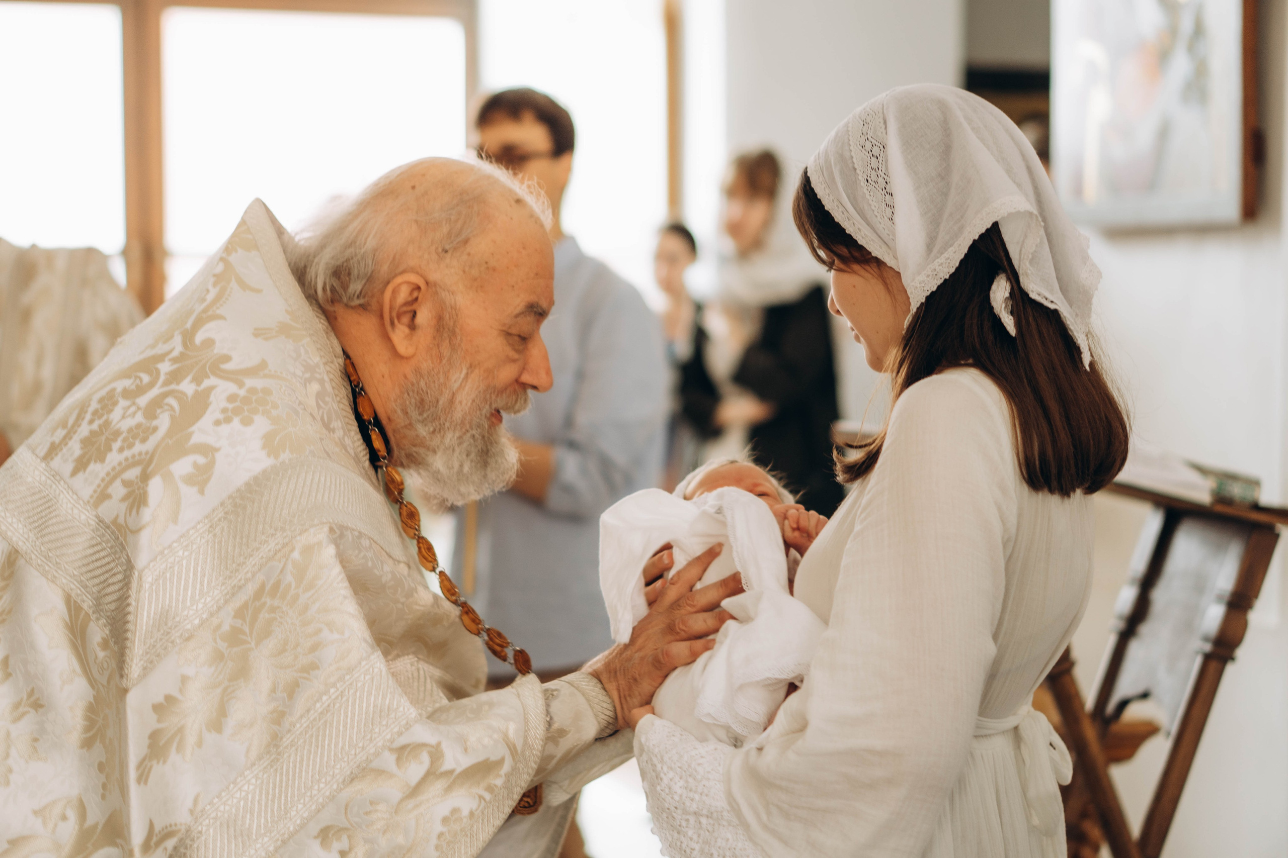 Крещение Миропии Лихов переулок ПСТГУ. Фотограф Москва Валерия Веденина