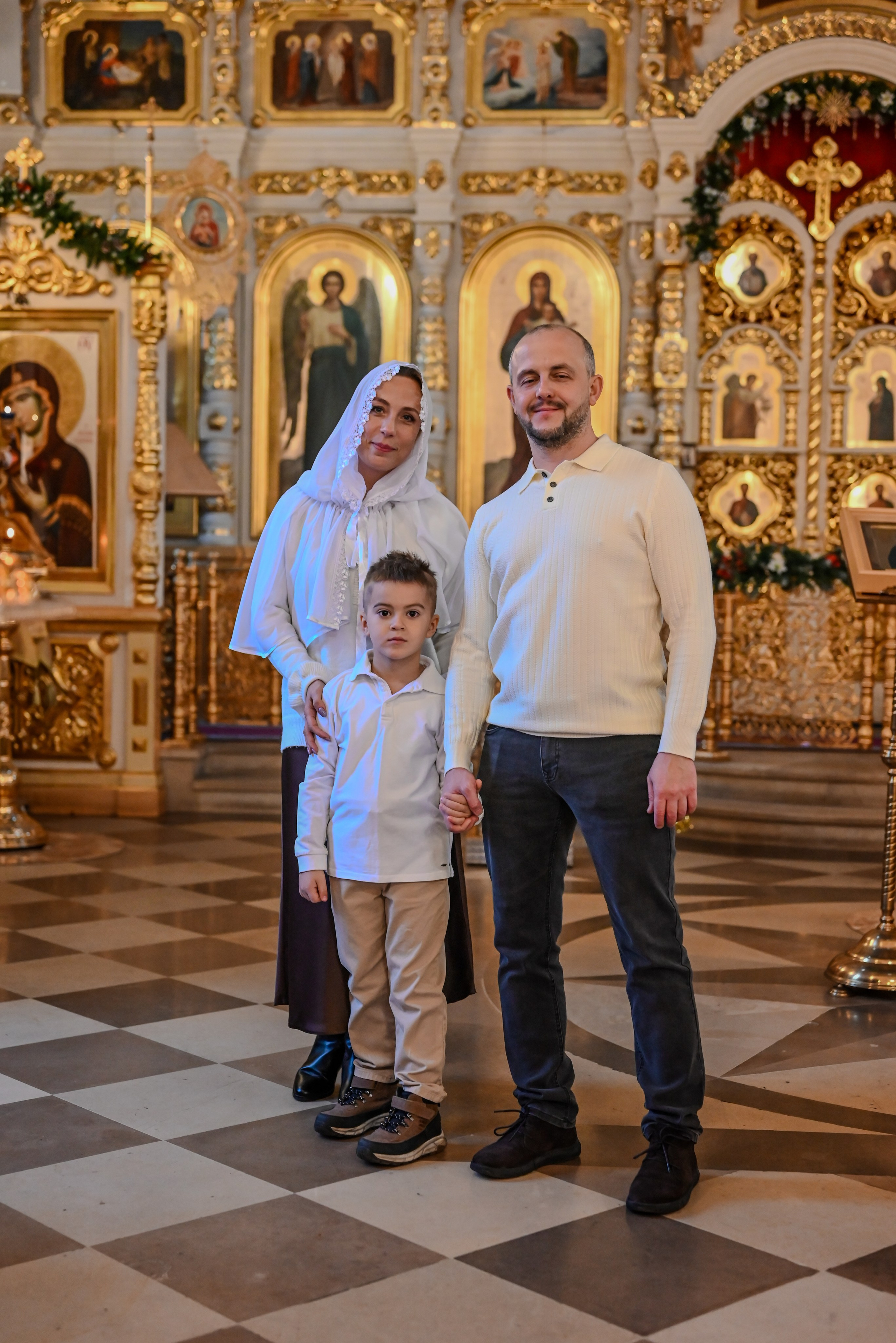 Крещение Совхоз Ленина. Семейный и детский фотограф Москва