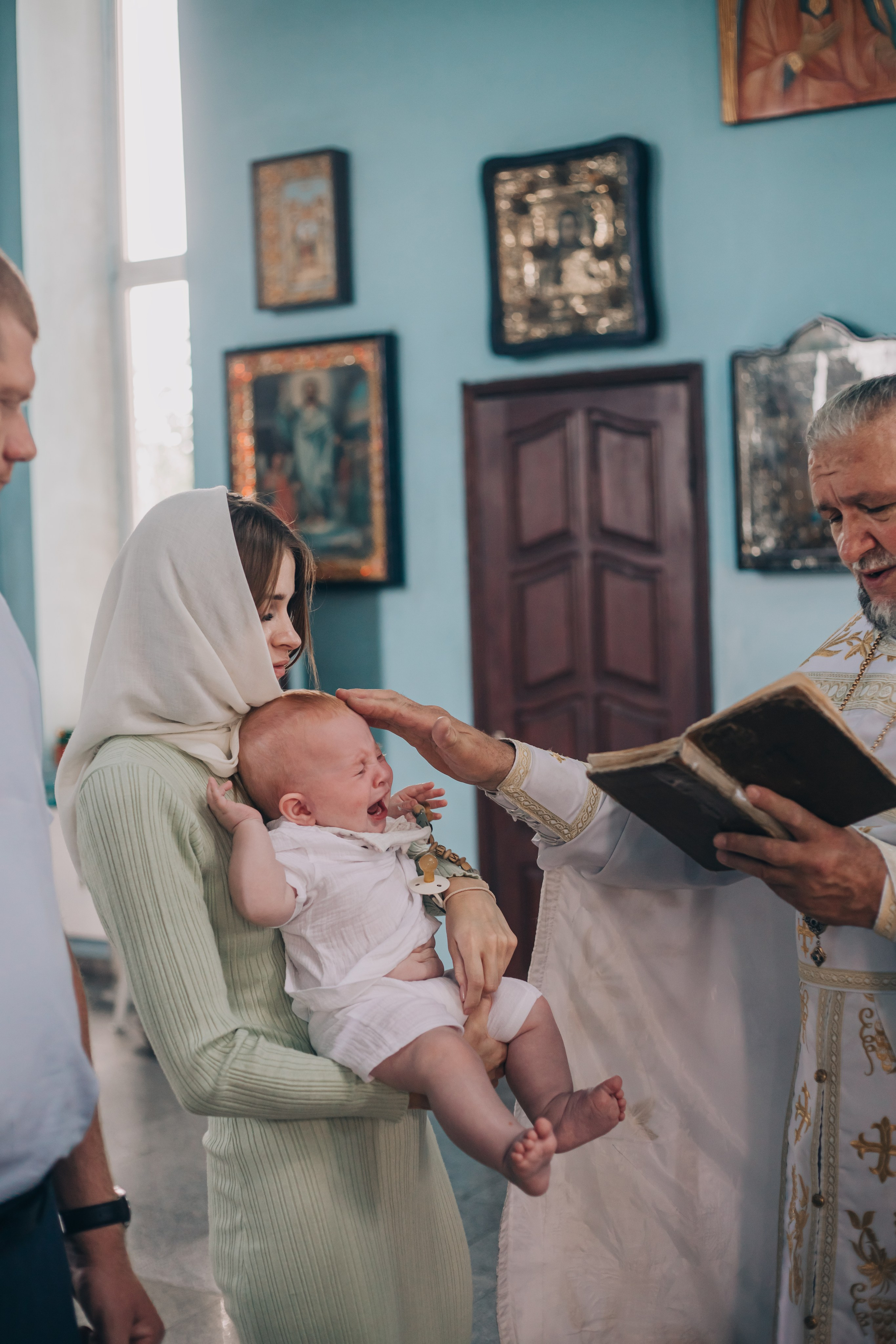Фотосессия на крещение в Белой Глине. Свадебный и семейный фотограф в Краснодарском крае Мария Данилкина