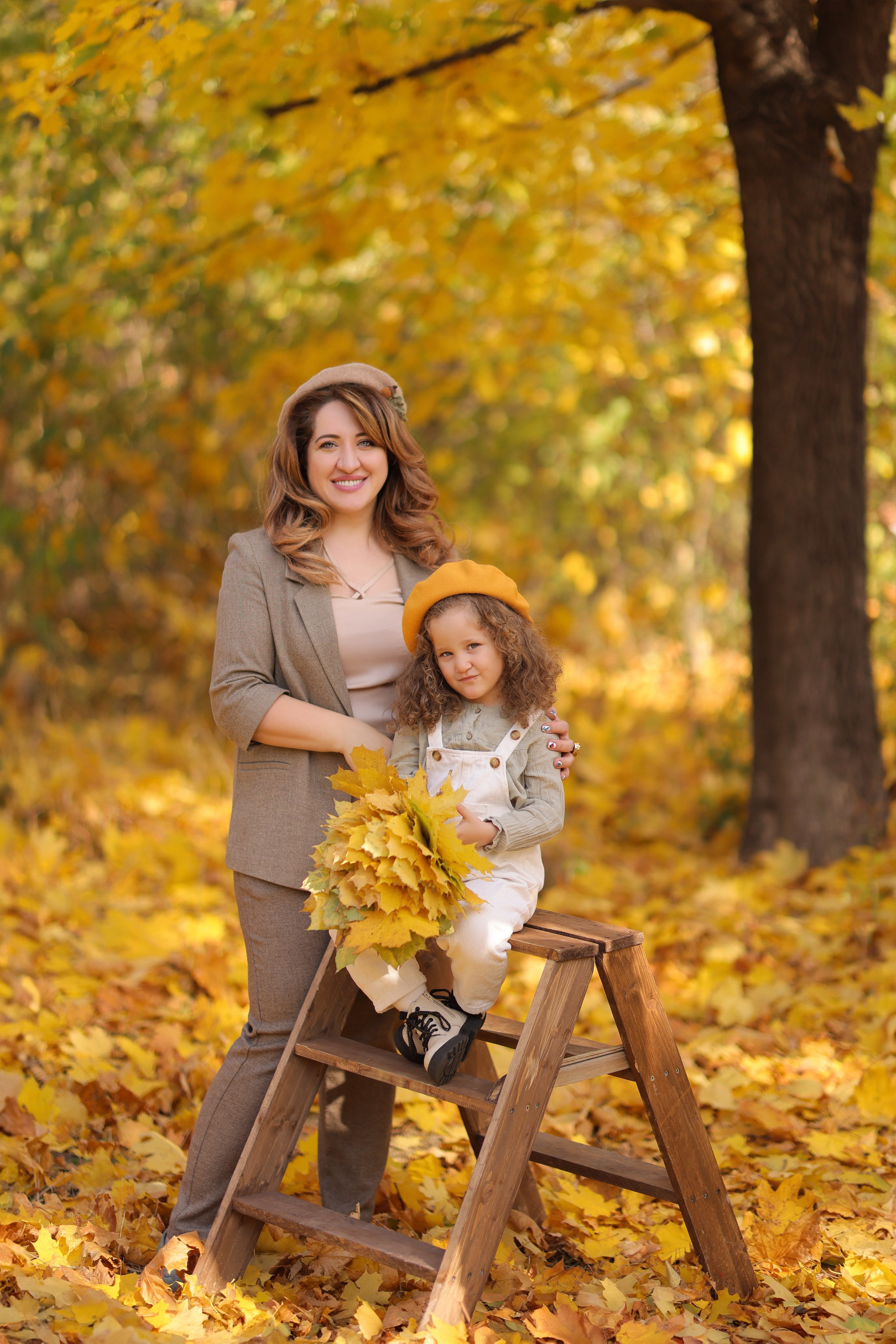 Семейная осенняя фотосессия — Светлана, Аслан и Лора. Анна Бондарева — детский и семейный фотограф, обучение фотографии. Кавказские Минеральные Воды, Пятигорск