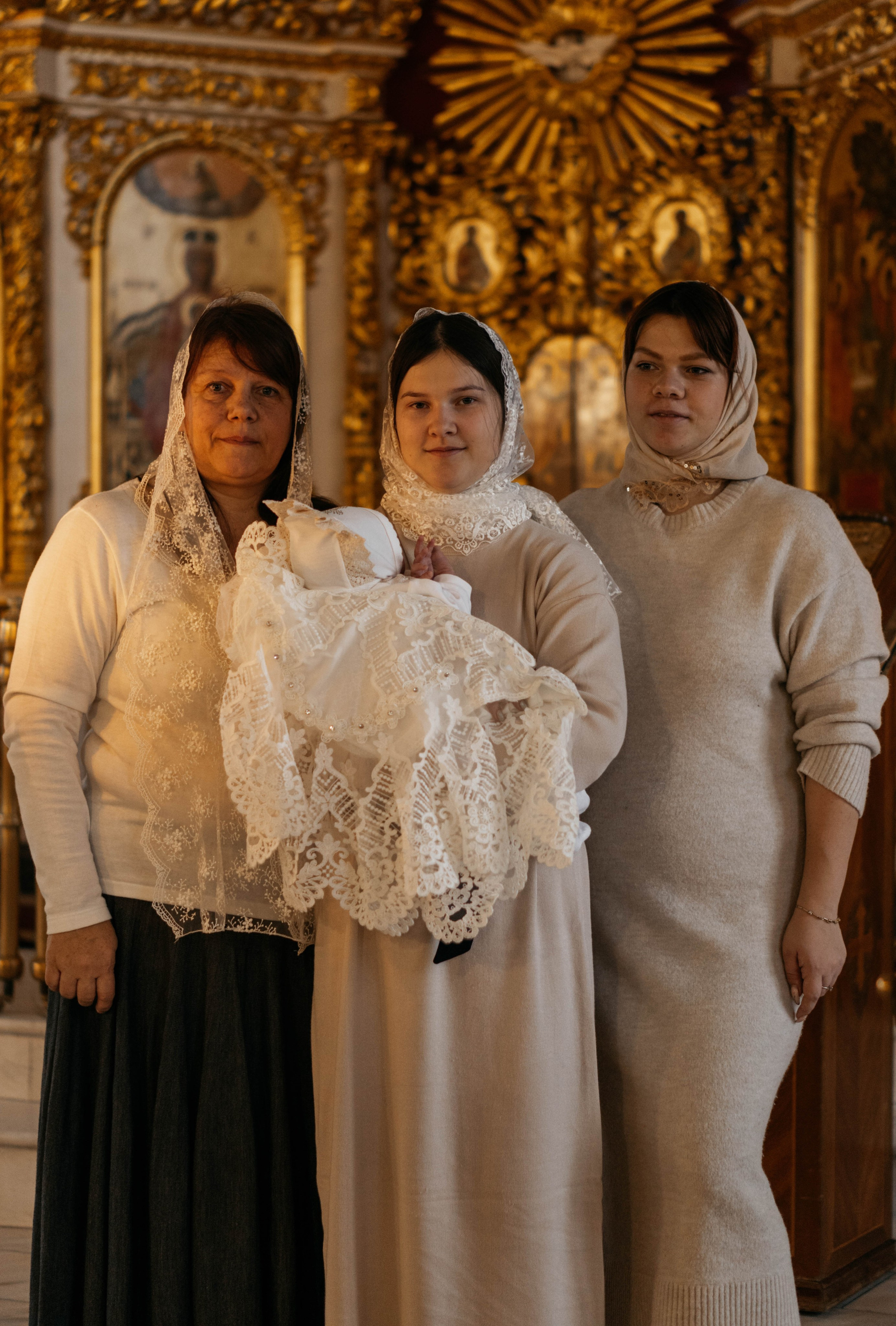 Крещение Евы Храм Живоначальной Троицы в Борисово. Фотограф Москва Валерия Веденина