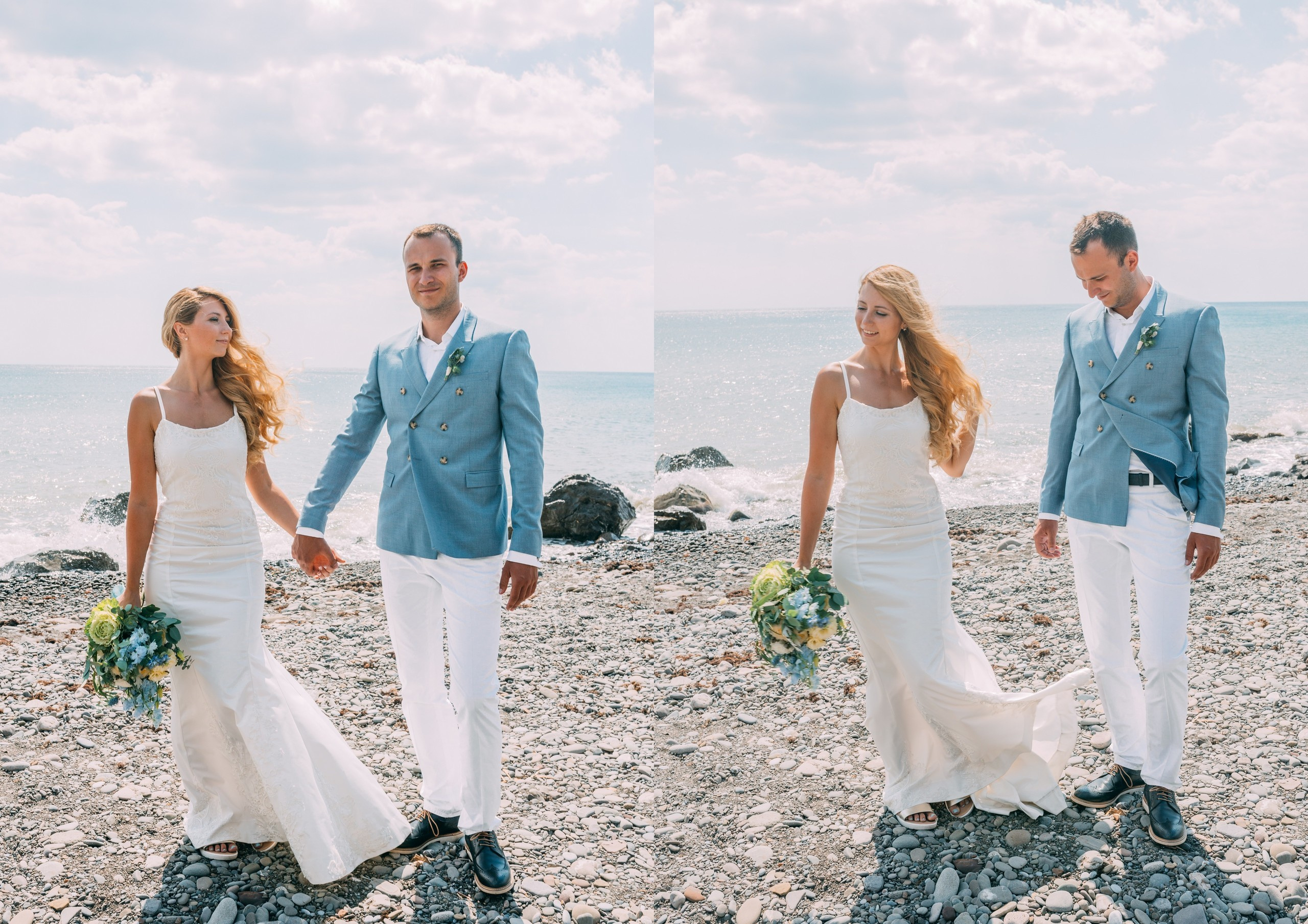 Wedding by the Sea. Valeria Coconova Photographer Italy Como Milan